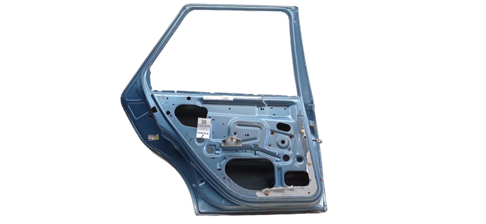Porta Traseira Esquerda Ford Fiesta 2000 – Para Recuperar Traseira Esquerdo Azul-marinho 1