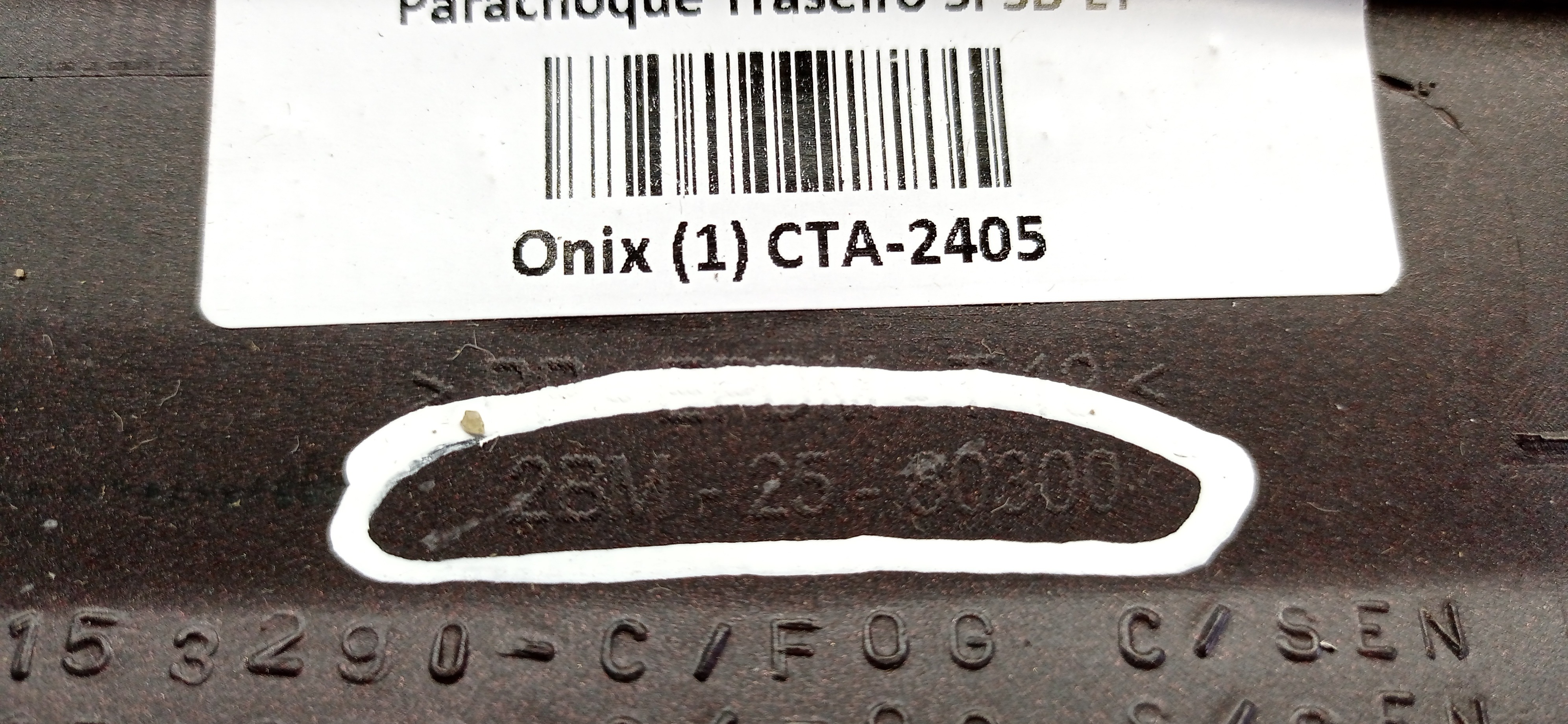 2bm2580300 Parachoque Traseiro Gm Onix 2016 Para Recuperar 6