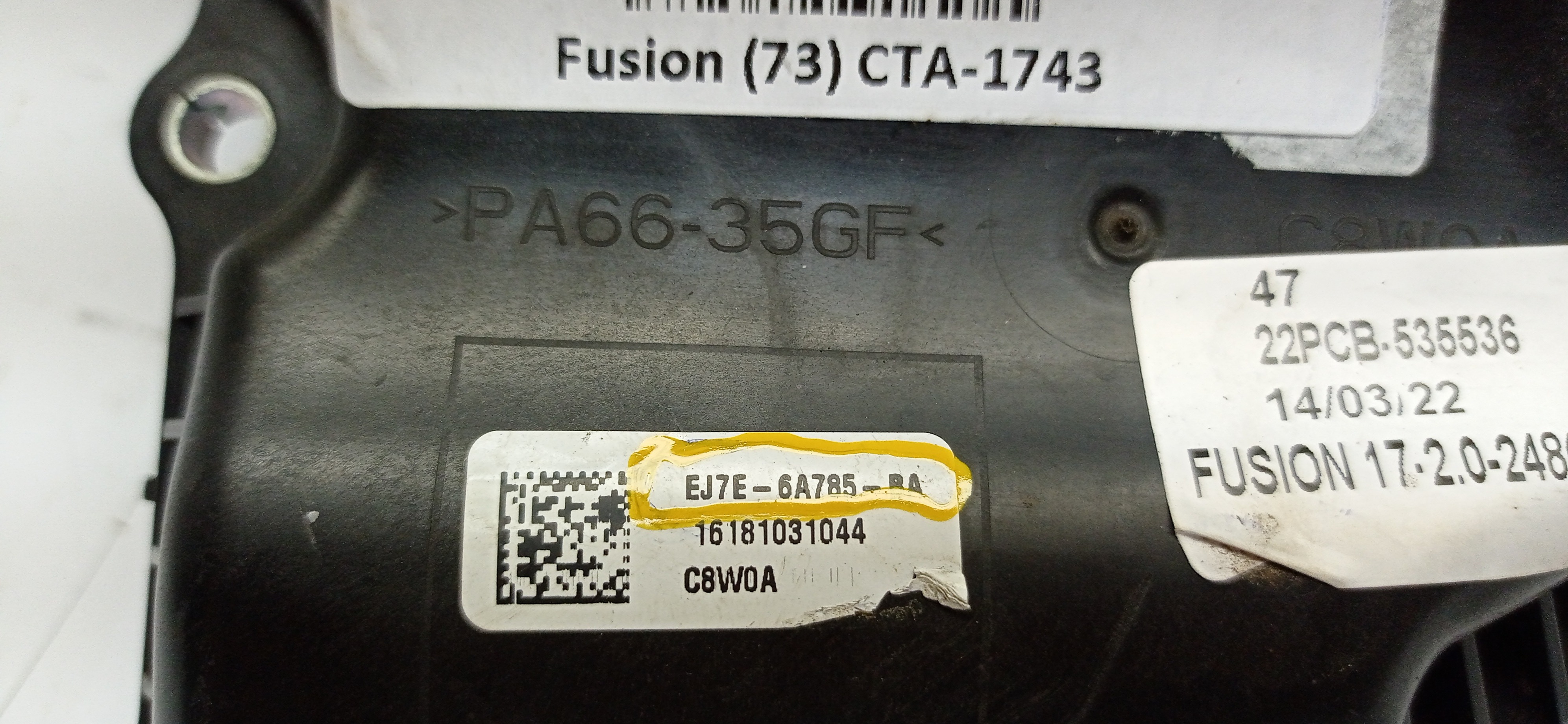 EJ7E 6A785 BA  TAMPA RESPIRO DE ÓLEO FORD FUSION 2017 2.0 5