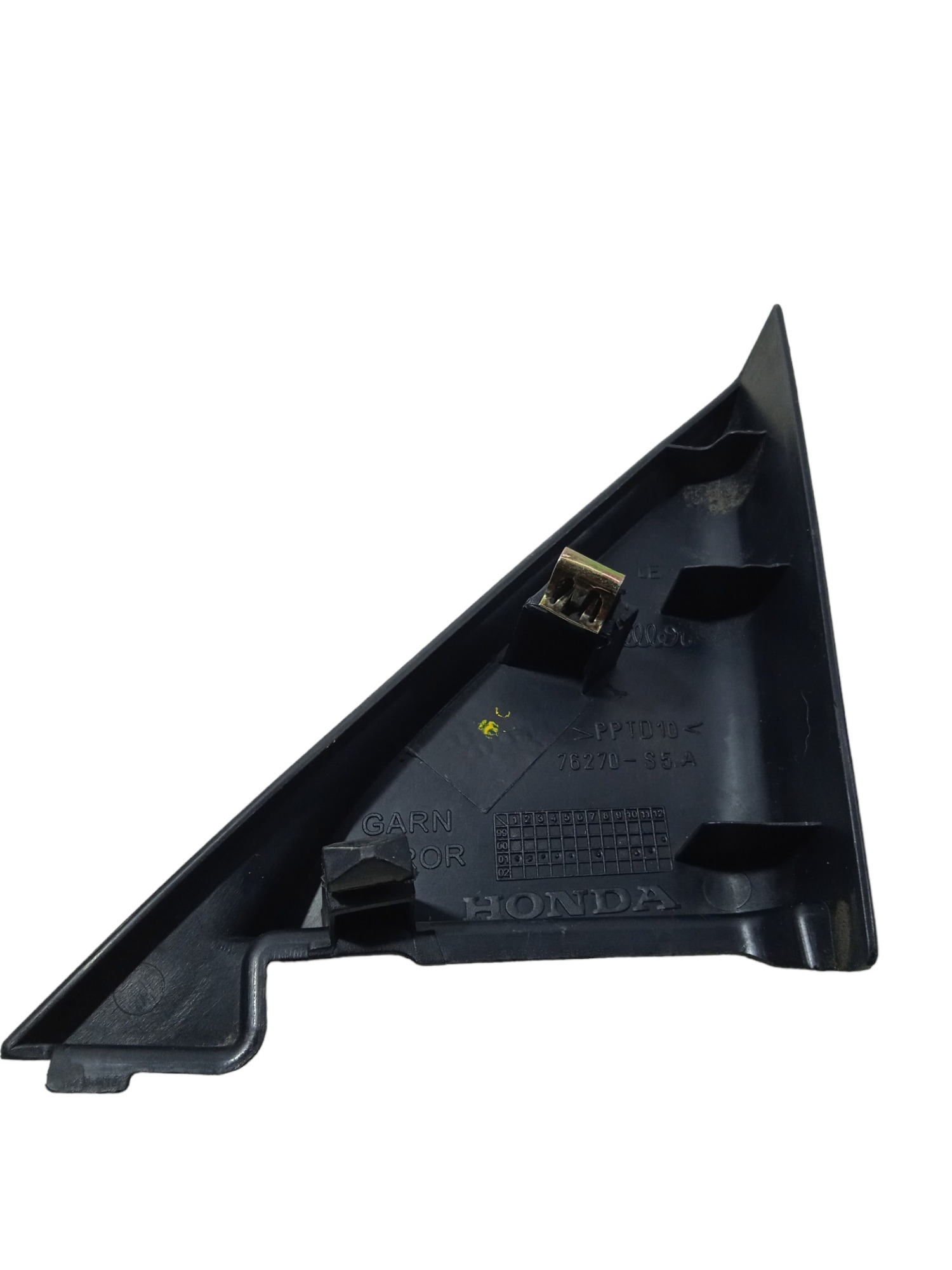 Moldura Retrovisor Esquerdo Honda Civic 2002 Usado  Preto 4