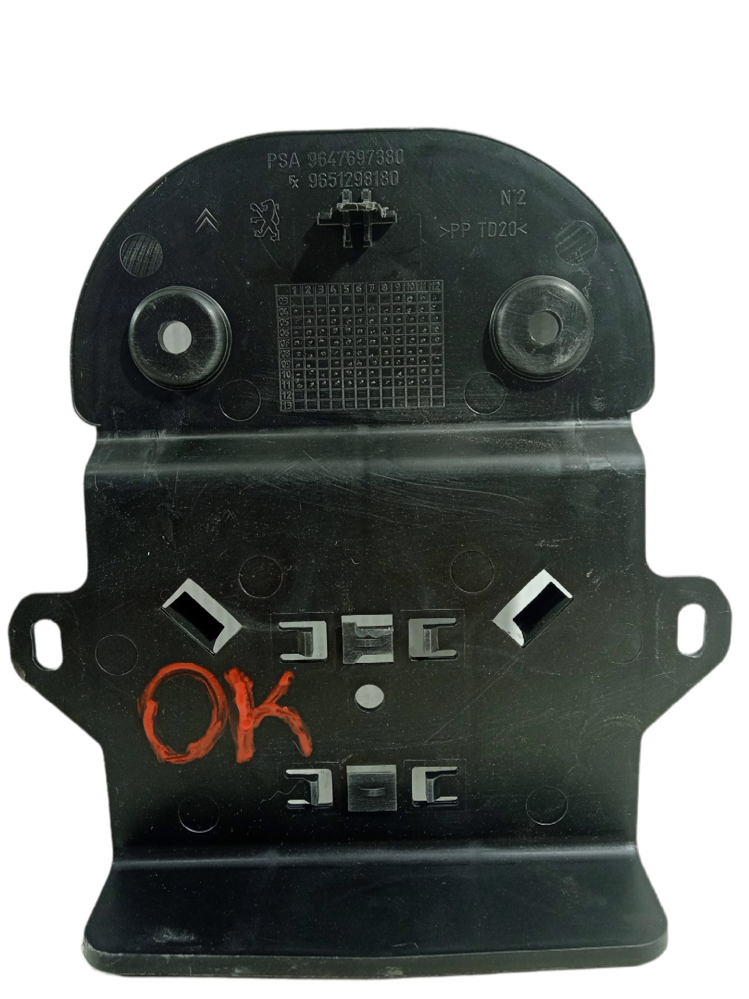 Moldura Traseira Compartilhamento Painel Citroen C4 2013 2