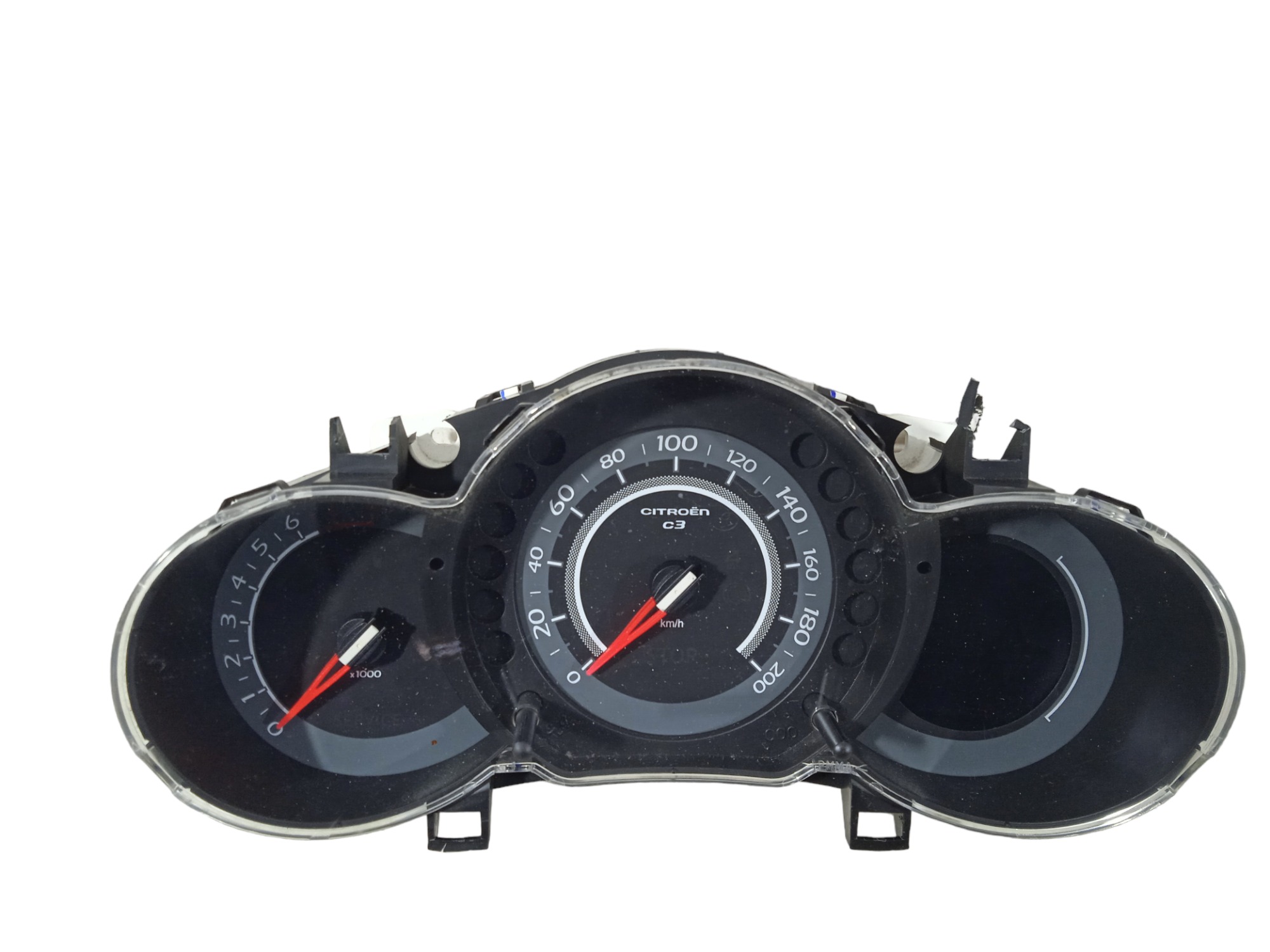 Painel De Instrumentos E Contagiros C3 Aircross 2011/12 Usad – Preto 2