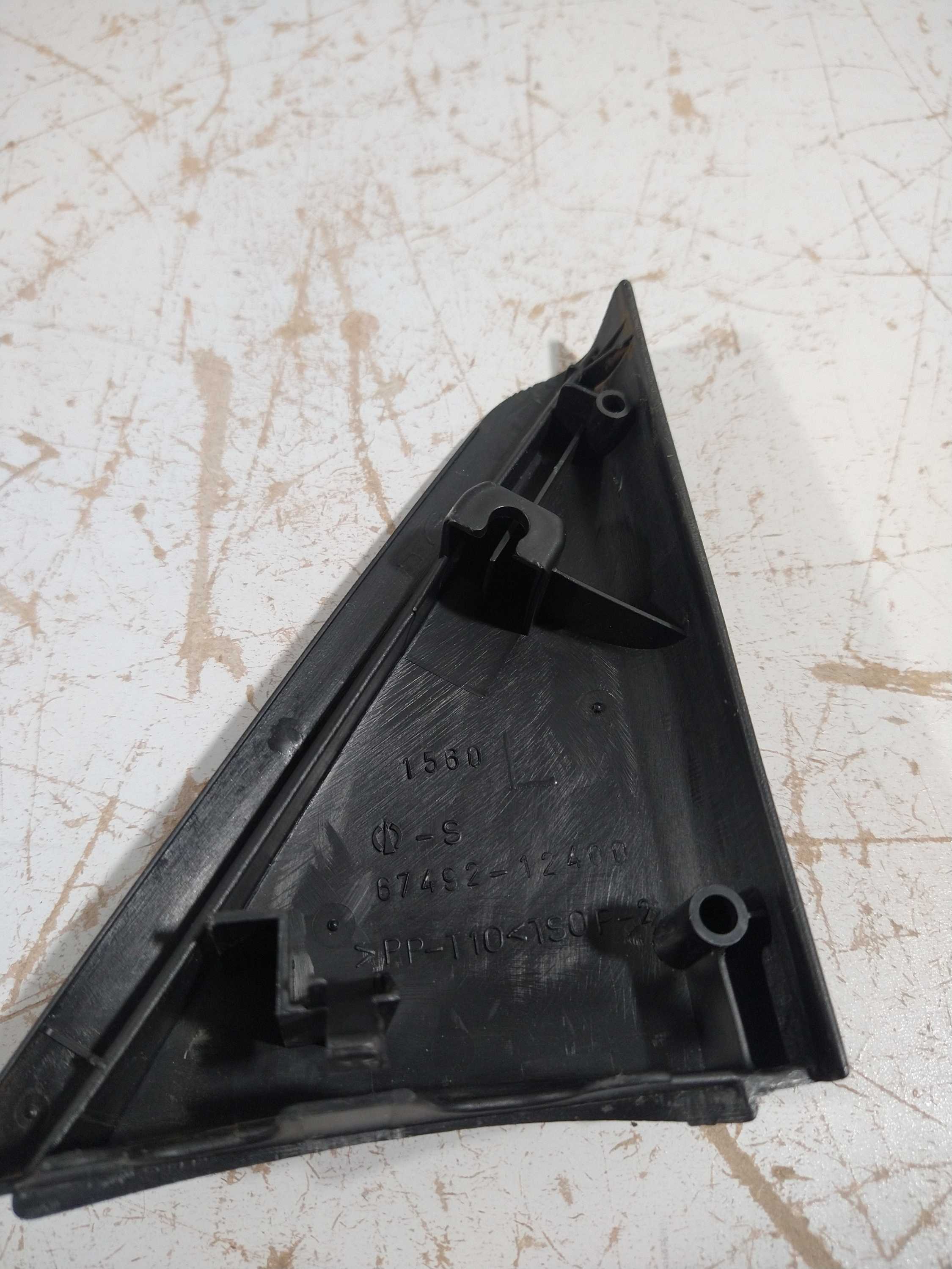 Par De Acabamento Interno Retrovisor Corolla 2000 Usado Orig Preto 6