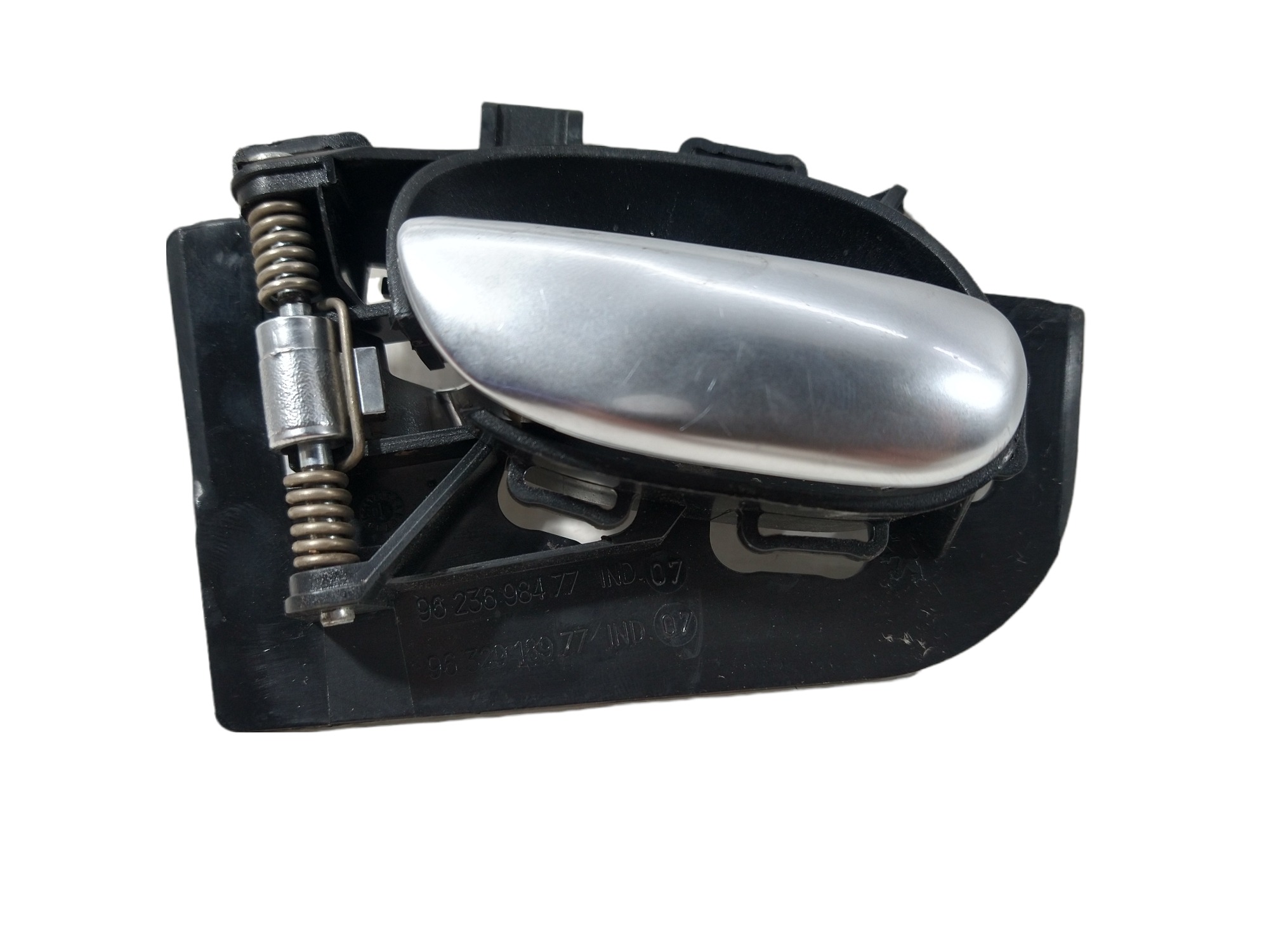 Maçaneta Interna Dianteira Esquerda Peugeot 207 2008/2010  Preto/prata Dianteira/traseira 4