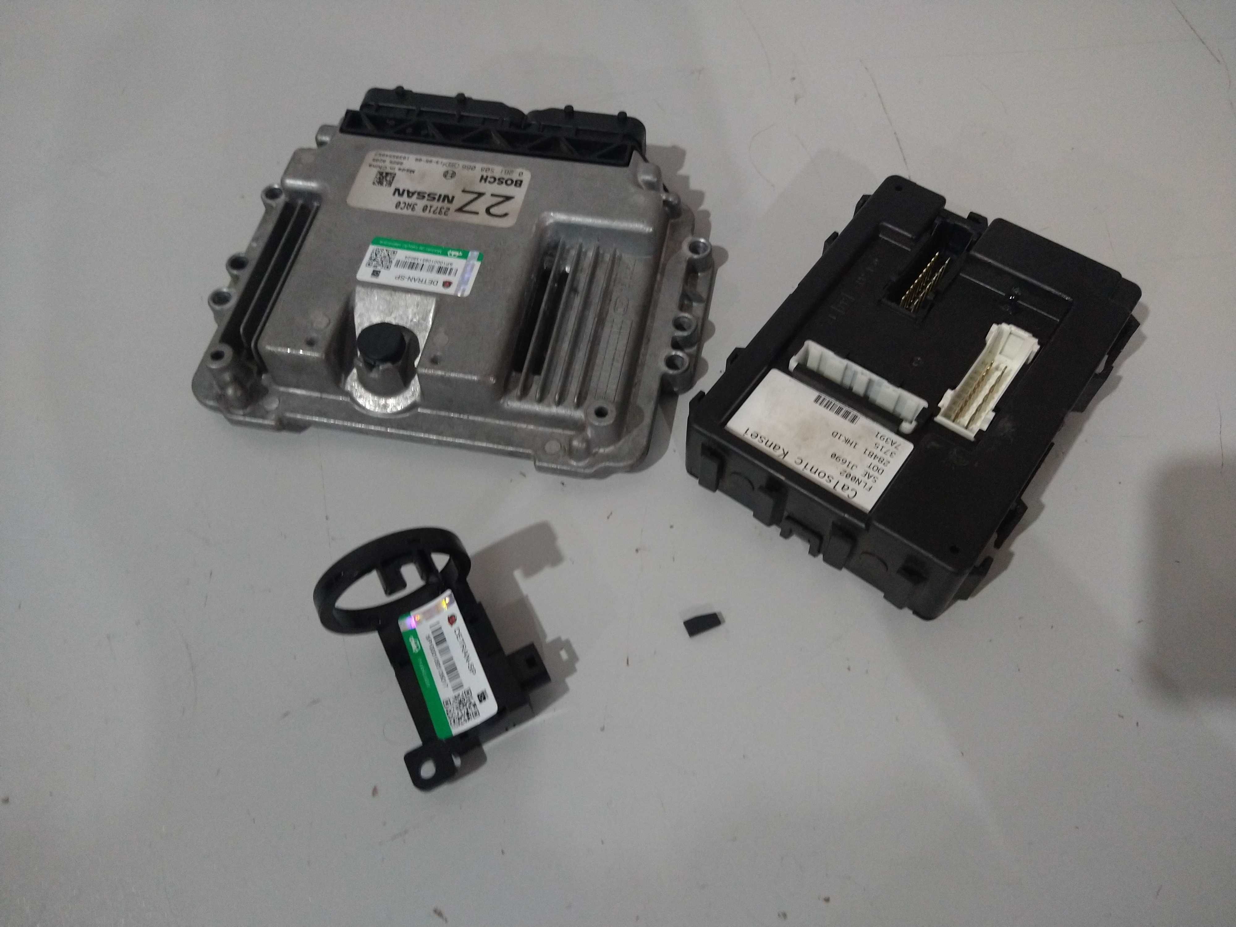Kit Central Módulo Injeção Nissan March 2014 1.6 16v Usado 3