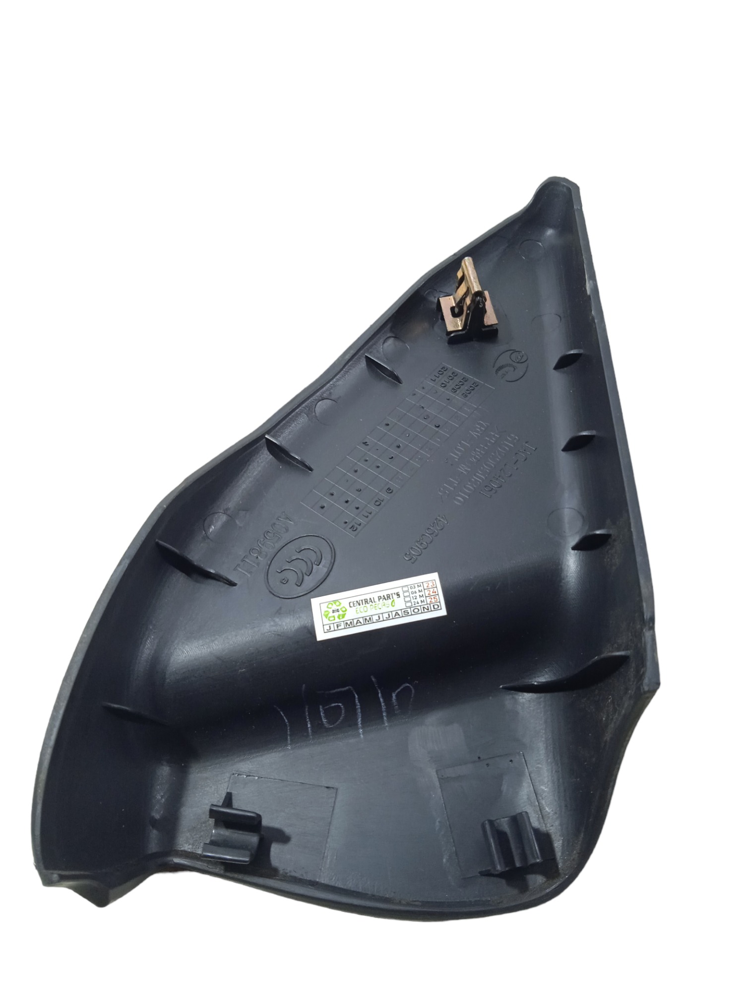 Moldura Interna Do Retrovisor Esquerdo Jac J3 2011 Usado  Preto 2