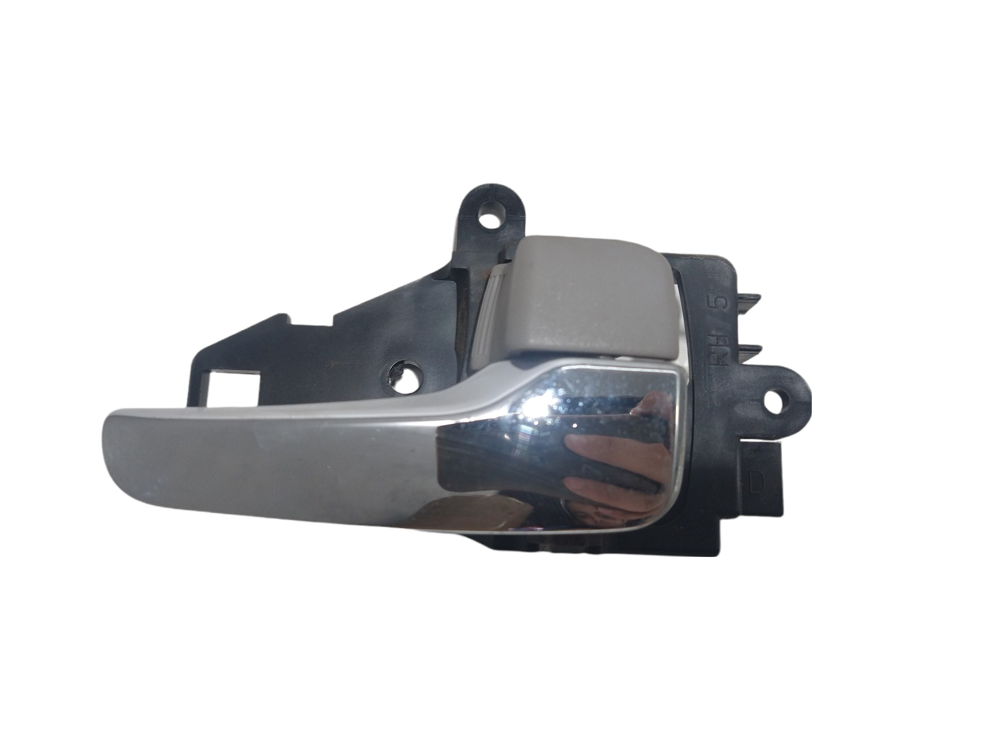 Maçaneta Interna D/direita Mitsubishi L200 Triton 2012  Prata Dianteira
