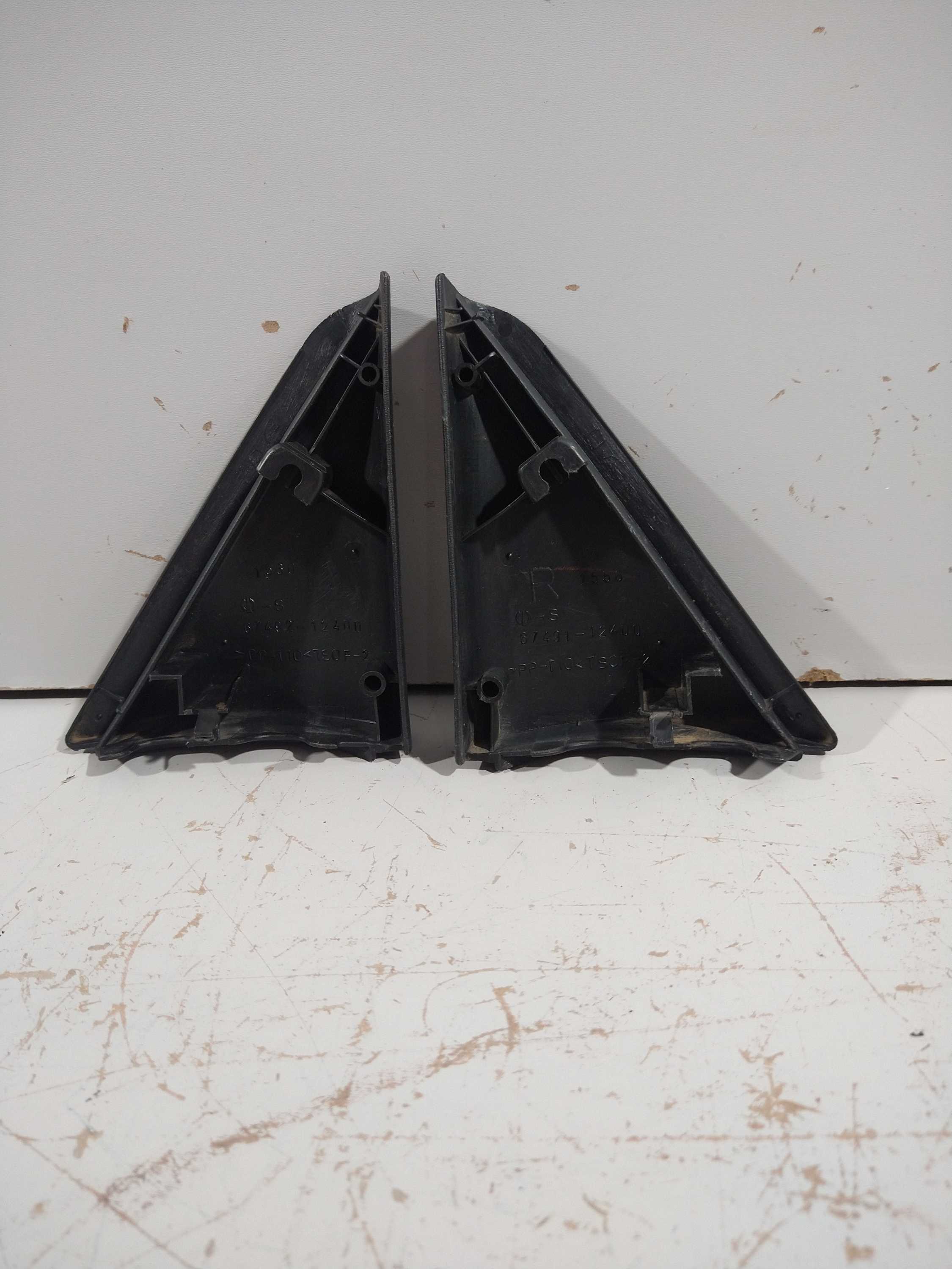 Par De Acabamento Interno Retrovisor Corolla 2000 Usado Orig Preto