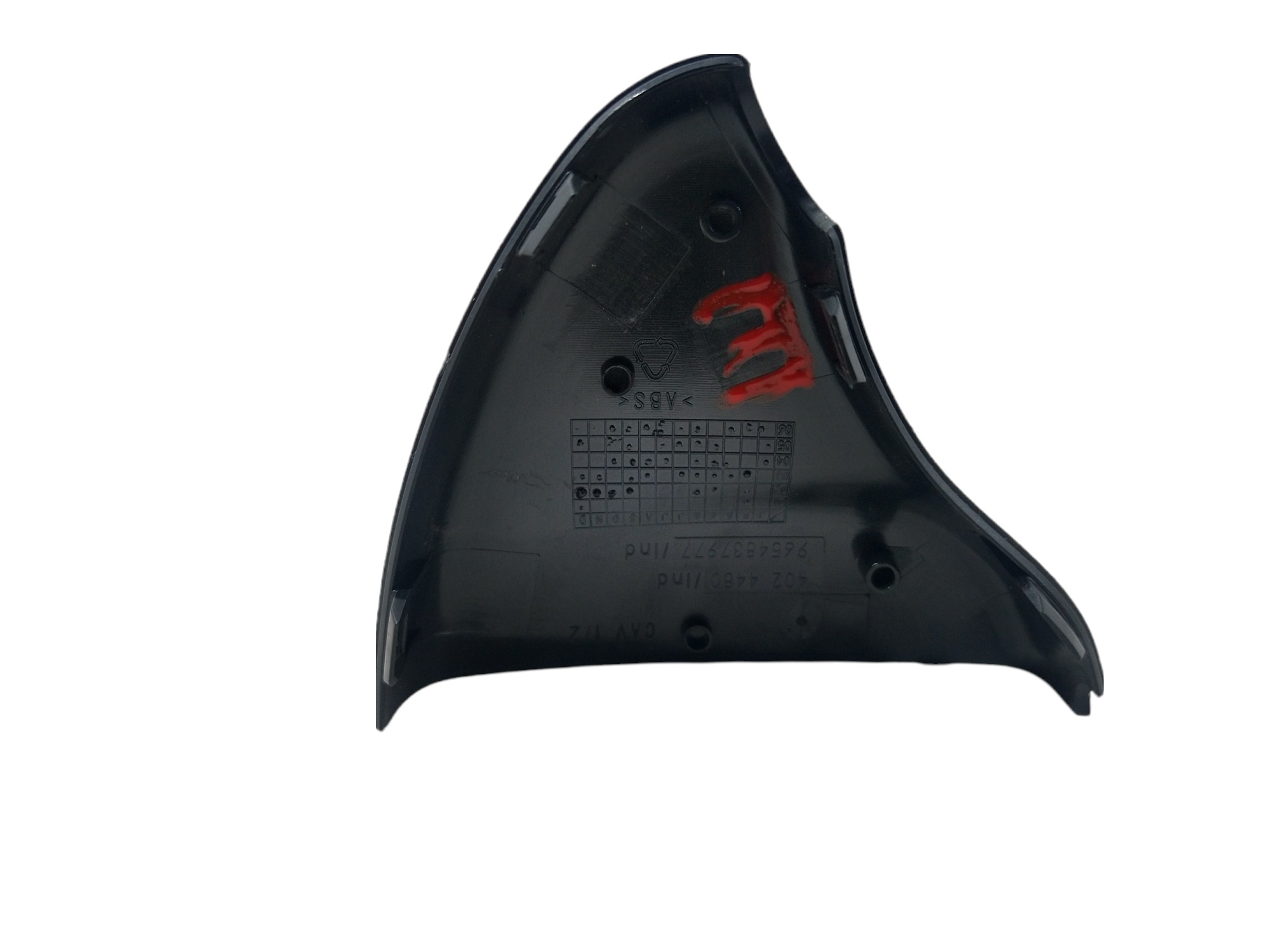 Acabamento Retrovisor Interno Lado Esquerdo Citroen C4 2013 – Preto 3