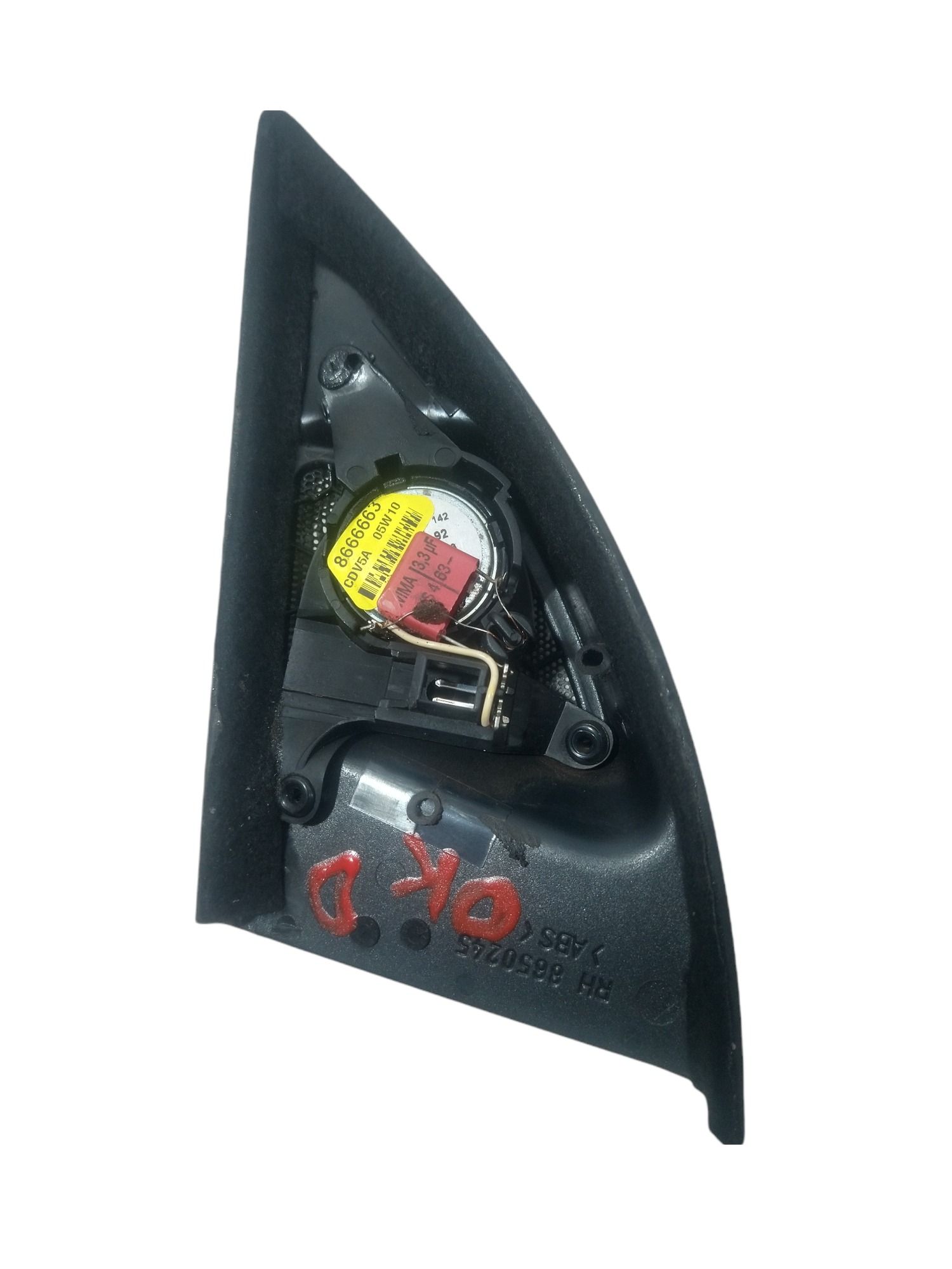 Acabamento Retrovisor Interno Lado Direito Volvo Xc90 2005  – Preto 2