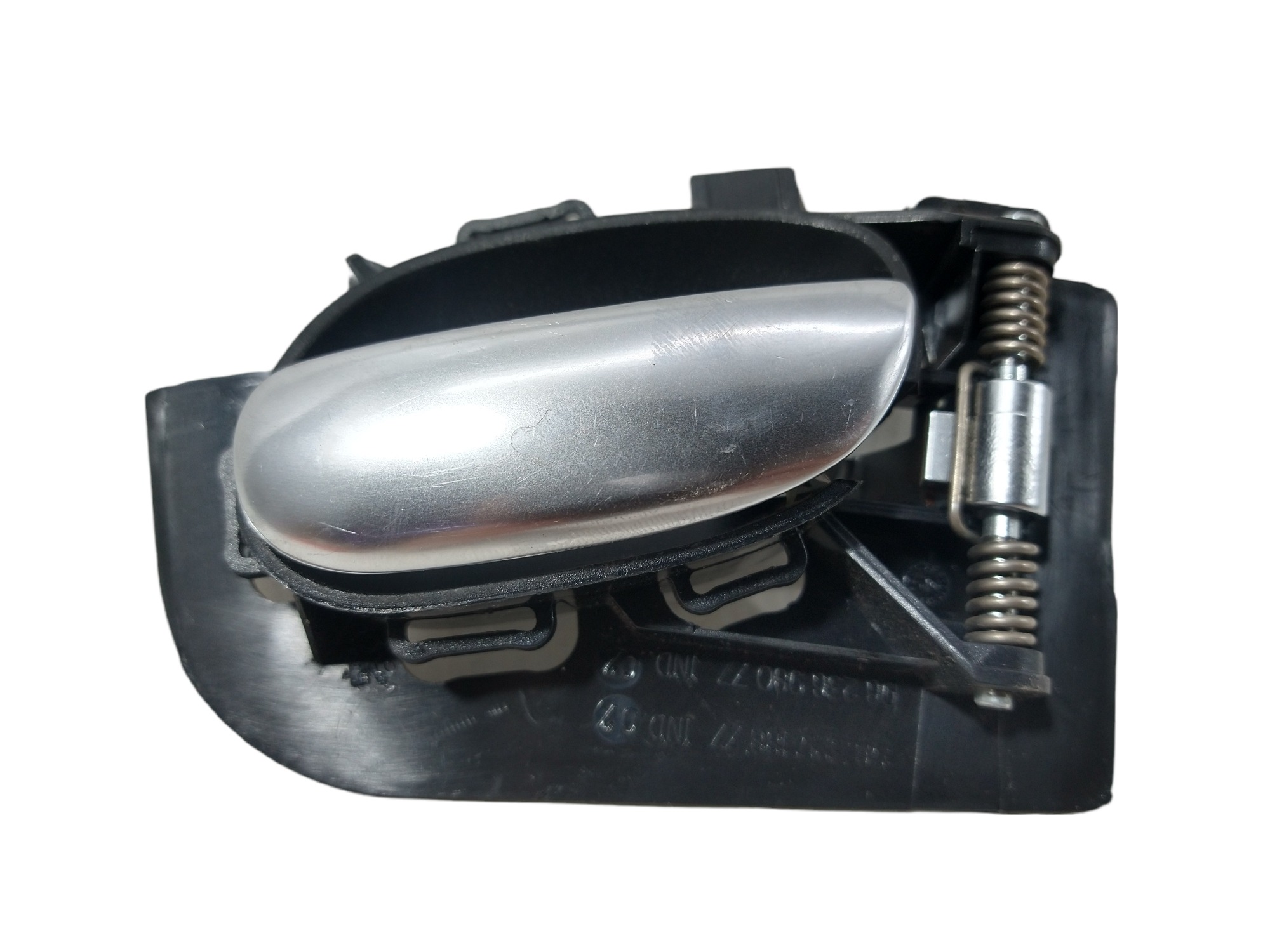 Maçaneta Interna Traseira Direita Peugeot 207 2008/2010  Preto/prata Dianteira/traseira 3