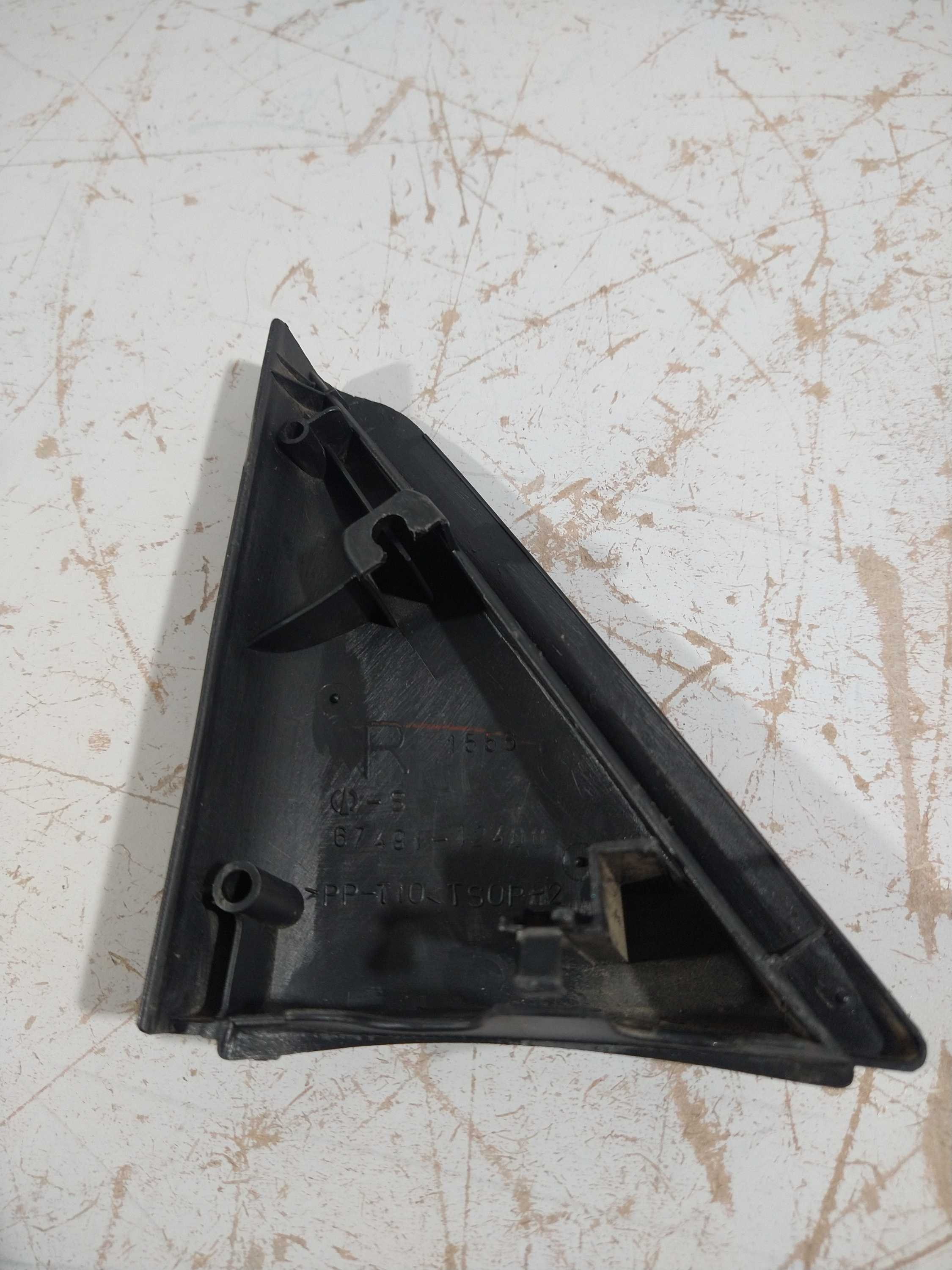 Par De Acabamento Interno Retrovisor Corolla 2000 Usado Orig Preto 4