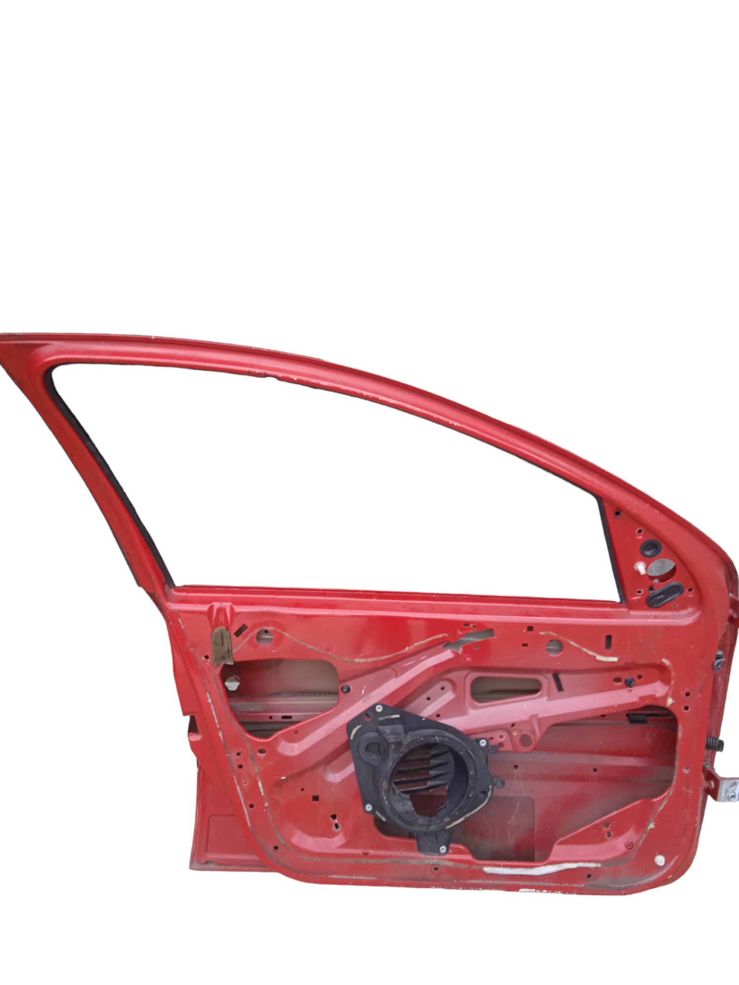 Porta Esquerda Peugeot Hoggar,206,207 2013 Usado C/detalhe  – Dianteira – Esquerda – Vermelha 3