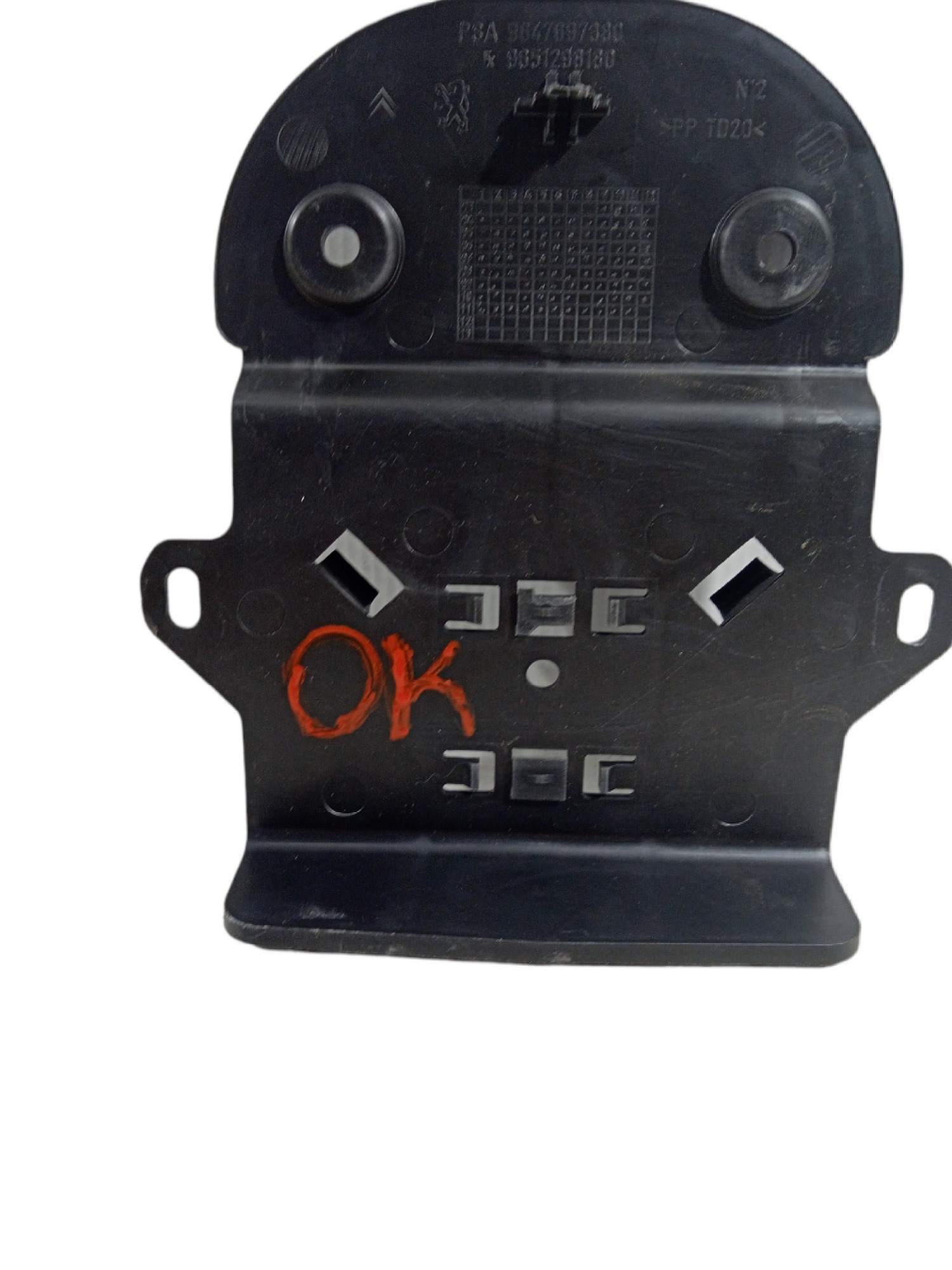 Moldura Traseira Compartilhamento Painel Citroen C4 2013 3