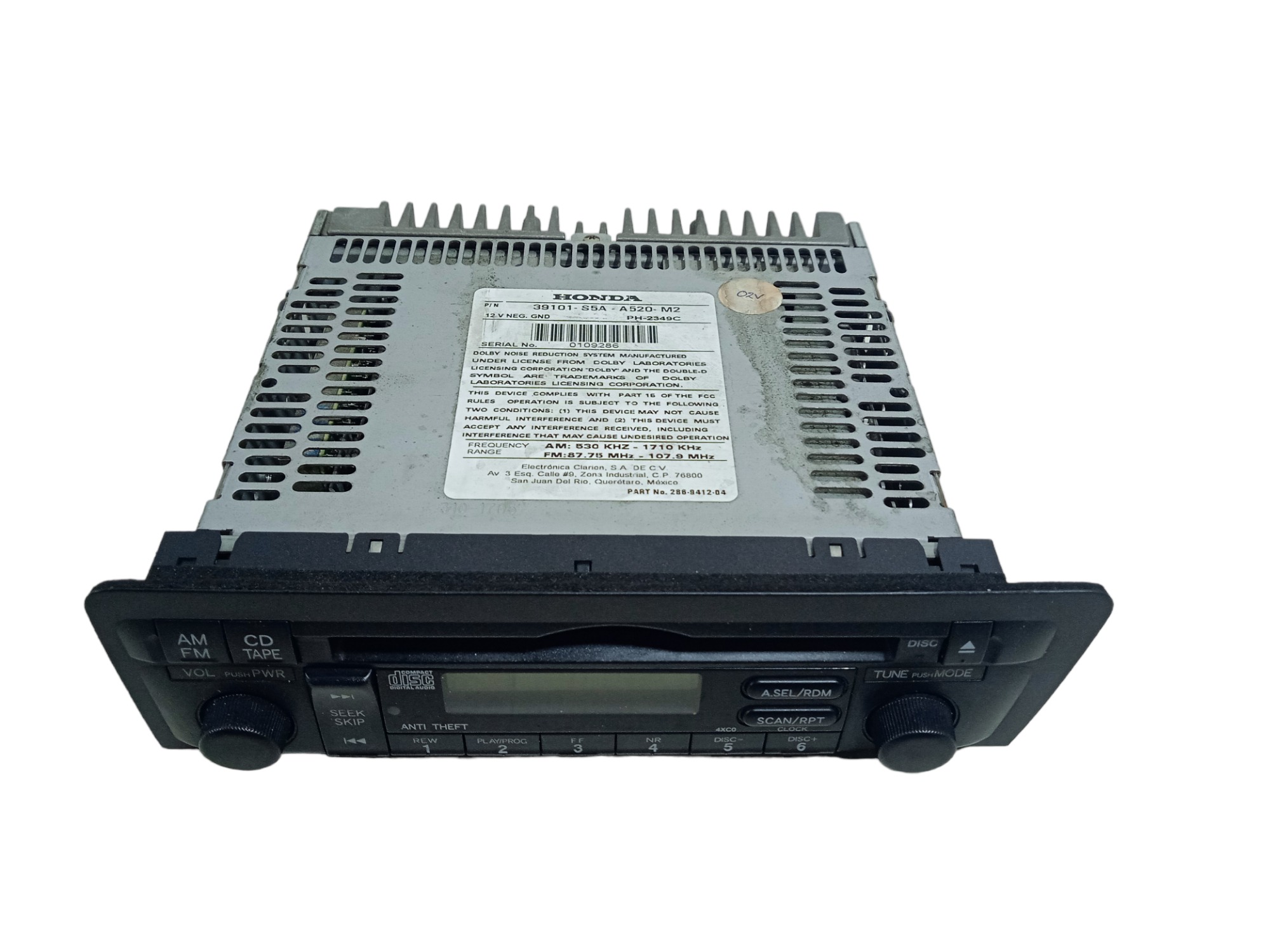Rádio Original Honda Civic Lx 1.7 2002 3