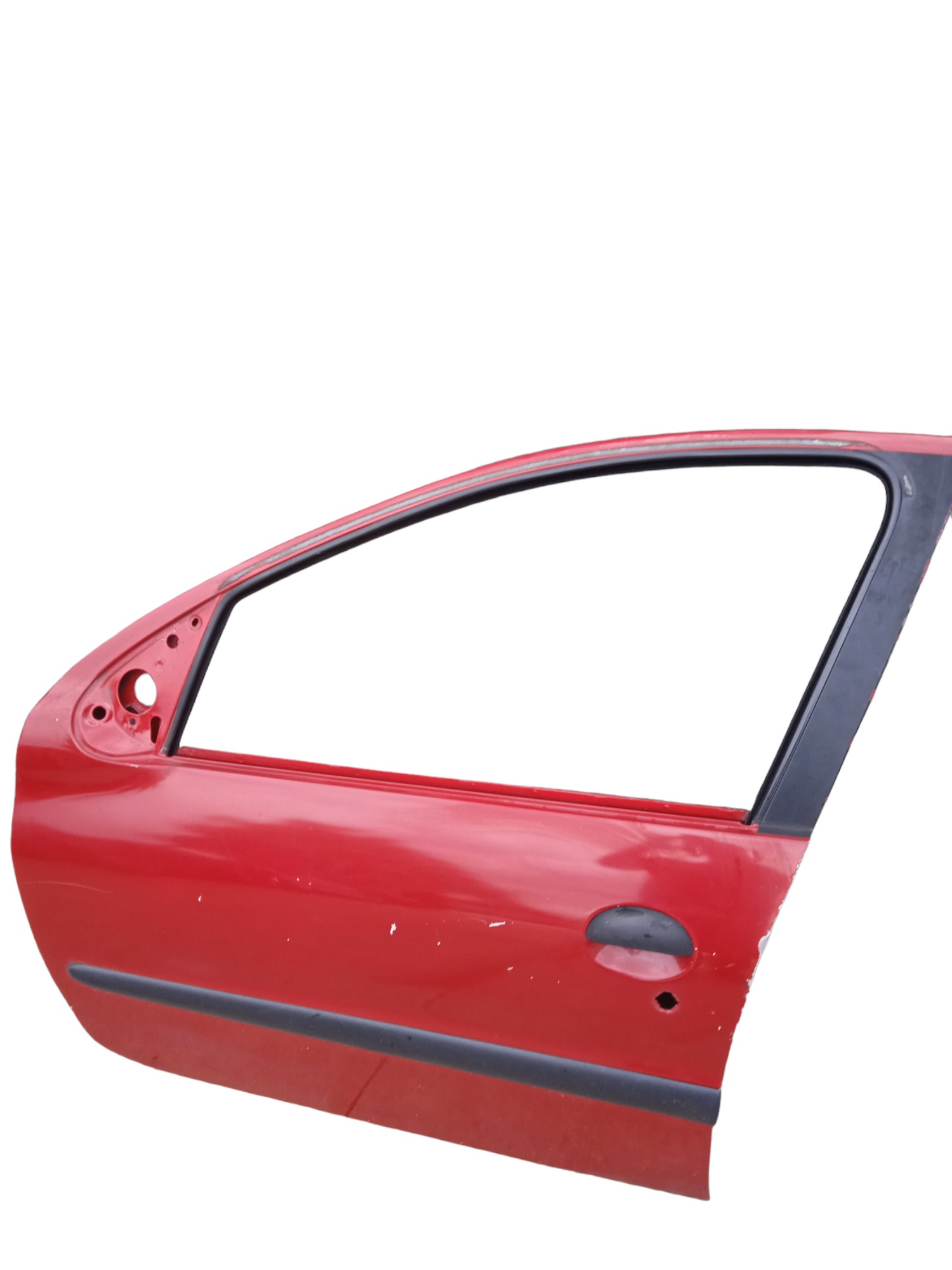 Porta Esquerda Peugeot Hoggar,206,207 2013 Usado C/detalhe  – Dianteira – Esquerda – Vermelha 6