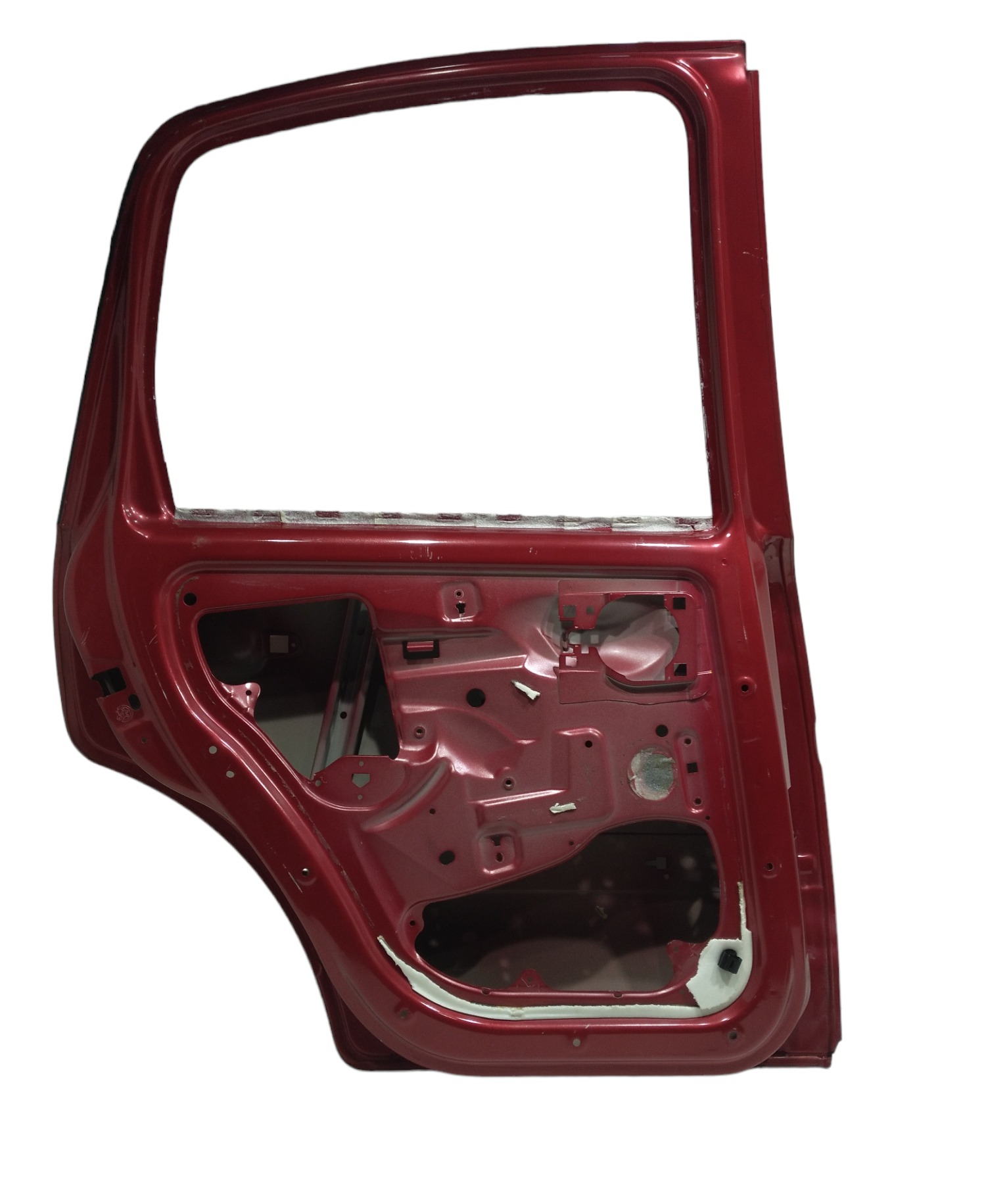 Porta Traseira Esquerda Citroën C3 Glx 1.4 8v 2011 Traseira Esquerdo Vermelho 5