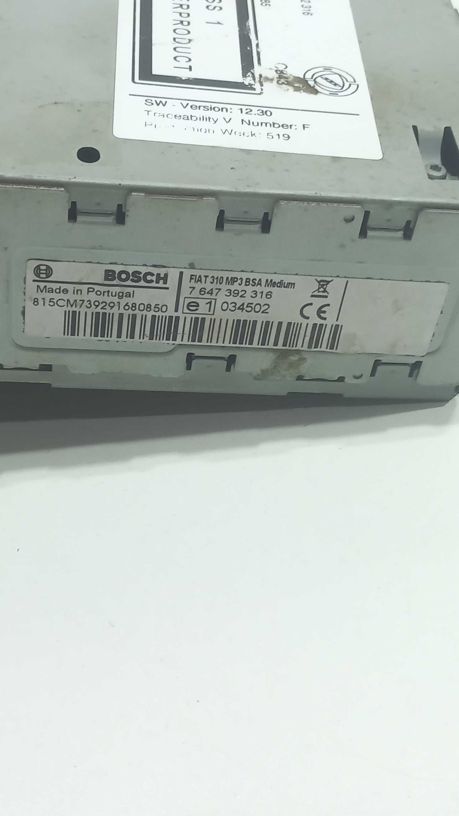 Rádio Som Original Fiat Punto 1.4 2010 Com Código 5
