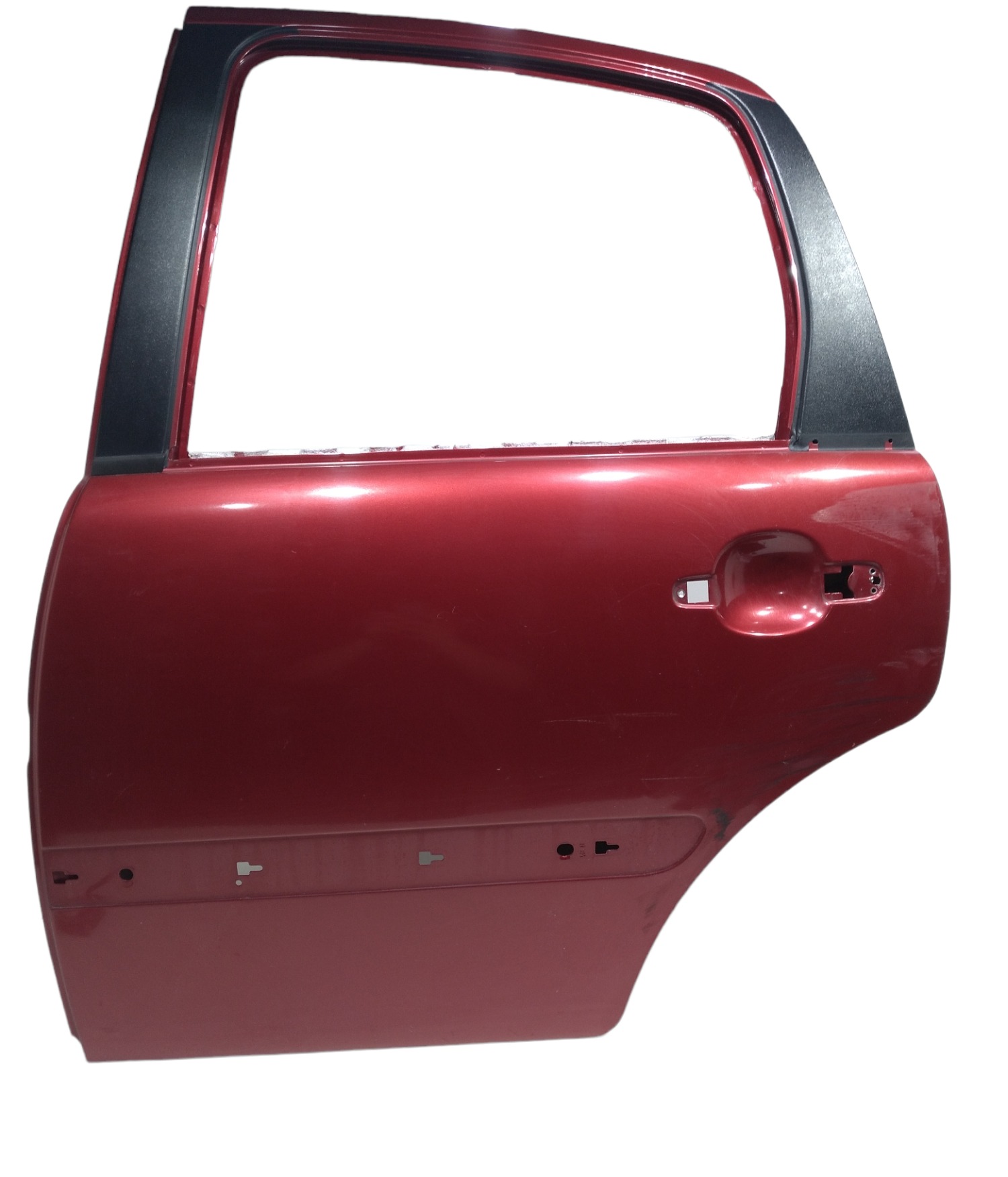 Porta Traseira Esquerda Citroën C3 Glx 1.4 8v 2011 Traseira Esquerdo Vermelho 1