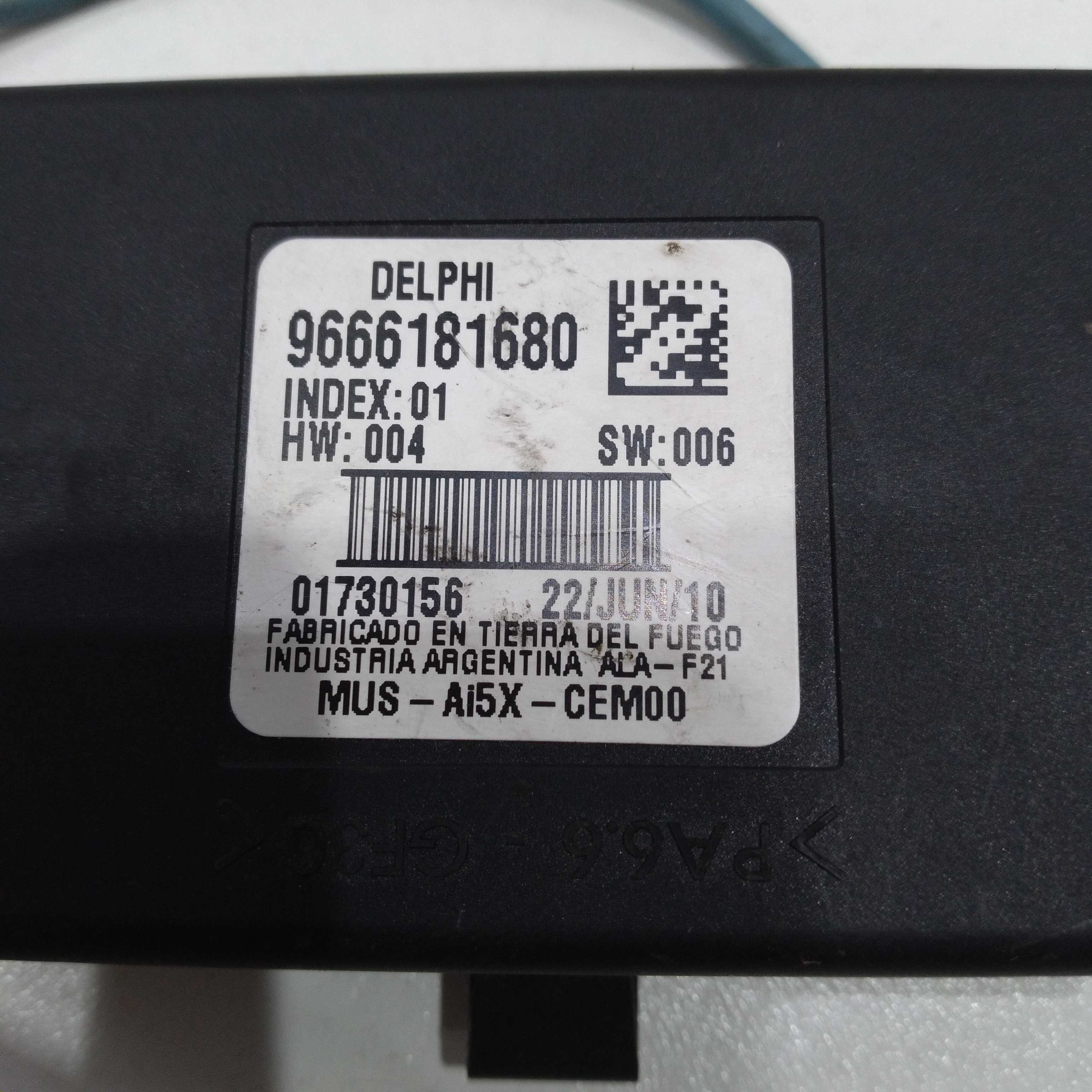 Módulo Sensor Alarme Peugeot 307 2008 9666181680 2