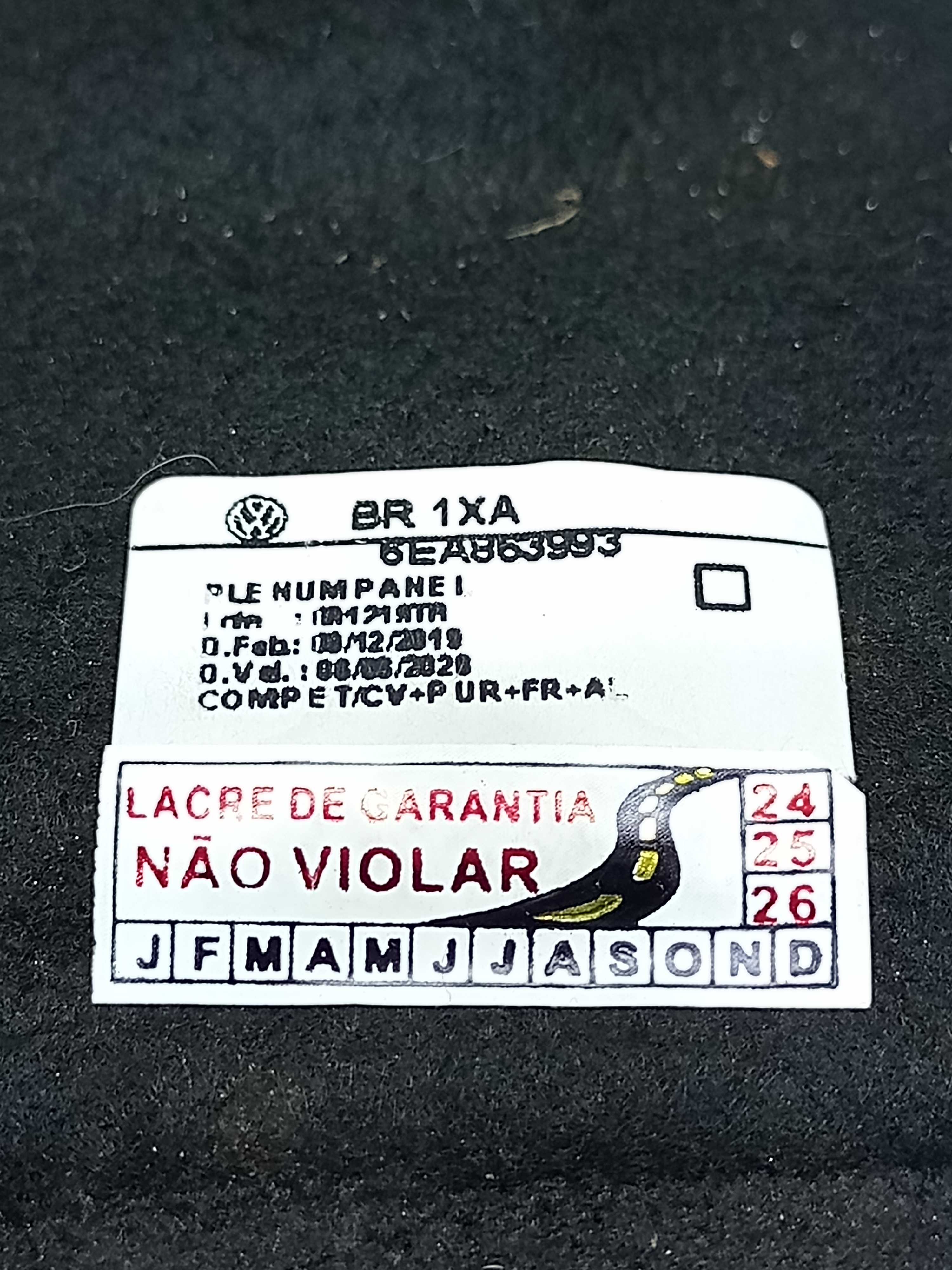 Forro Painel Corta Fogo T-cross Sense Tsi 1.0 2020 Preto Forro Painel Corta Fogo 5