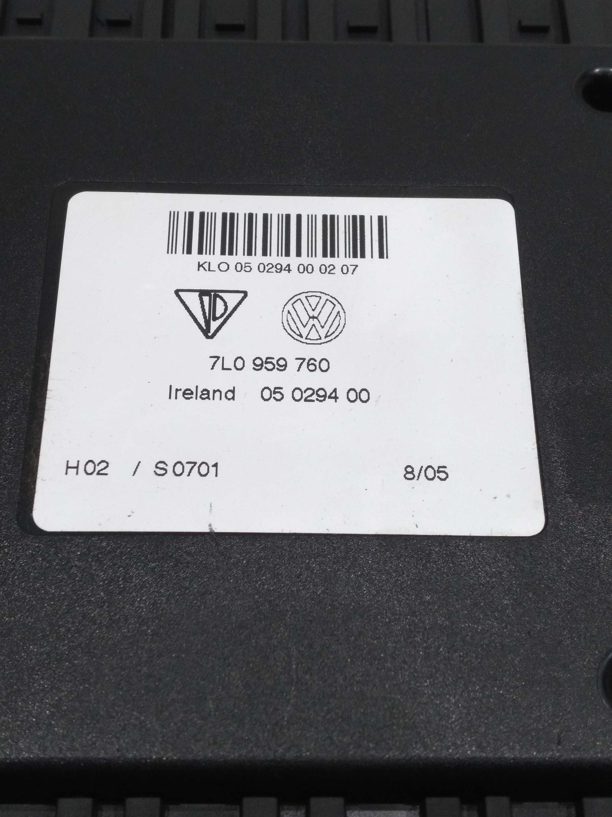 Módulo Controle Banco Vw Touareg 4.2 V8 2005 2