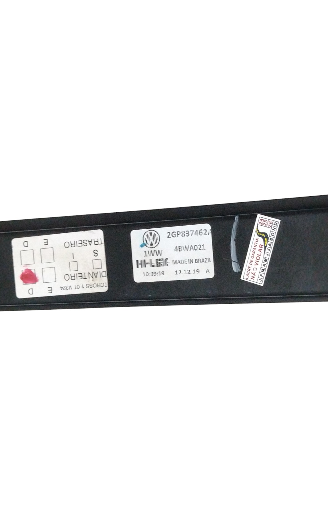 Máquina Vidro Elet Porta Diant Dir T-cross 2020 2gp837462a 3