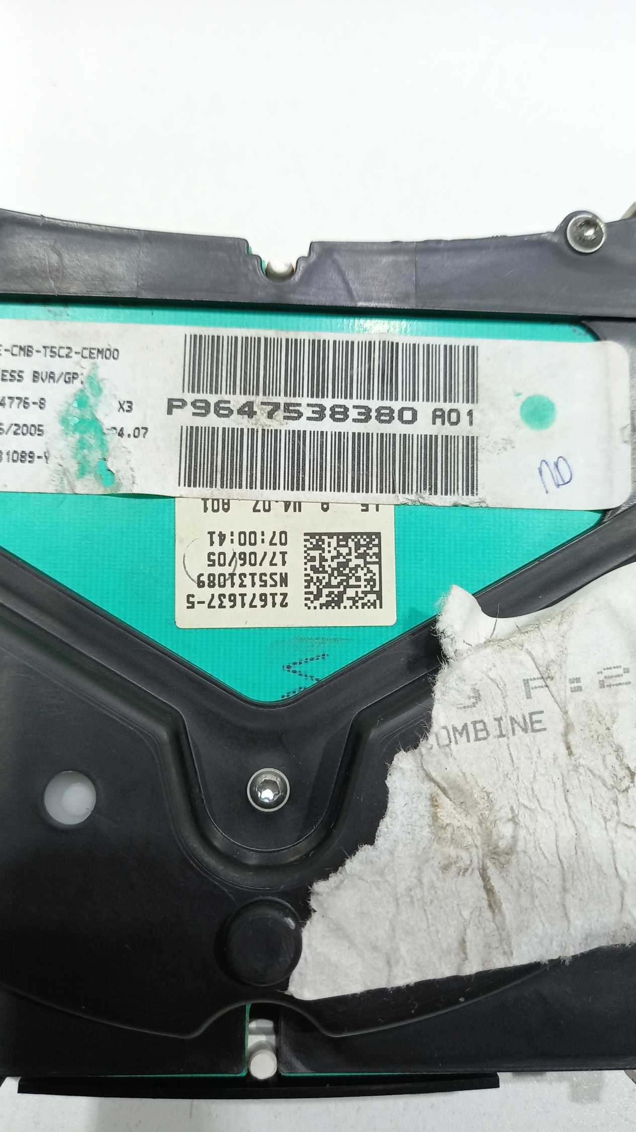 Painel De Instrumentos Peugeot 307 2.0 Auto. Sw 2005 2006 Cinza 5