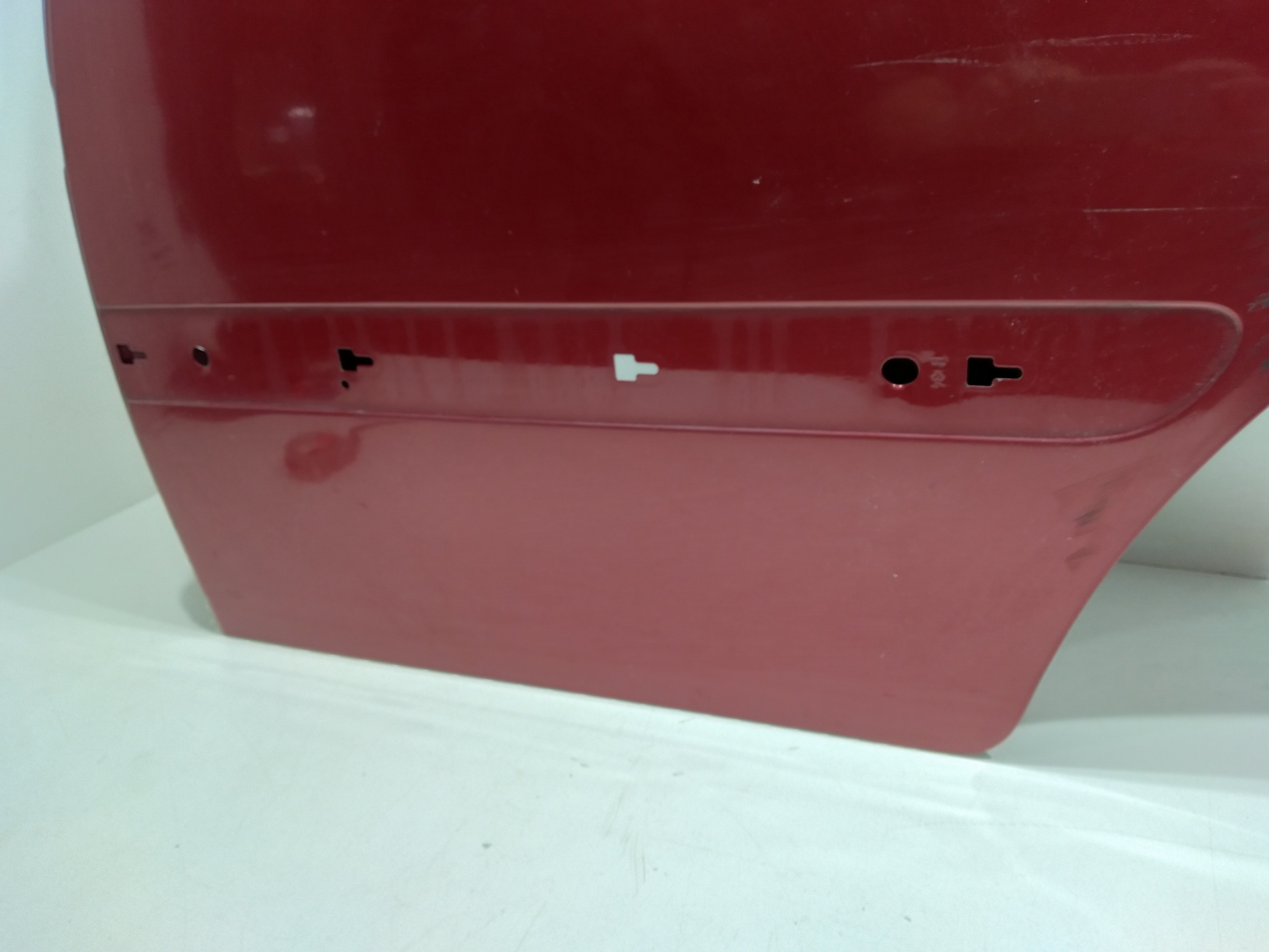 Porta Traseira Esquerda Citroën C3 Glx 1.4 8v 2011 Traseira Esquerdo Vermelho 3