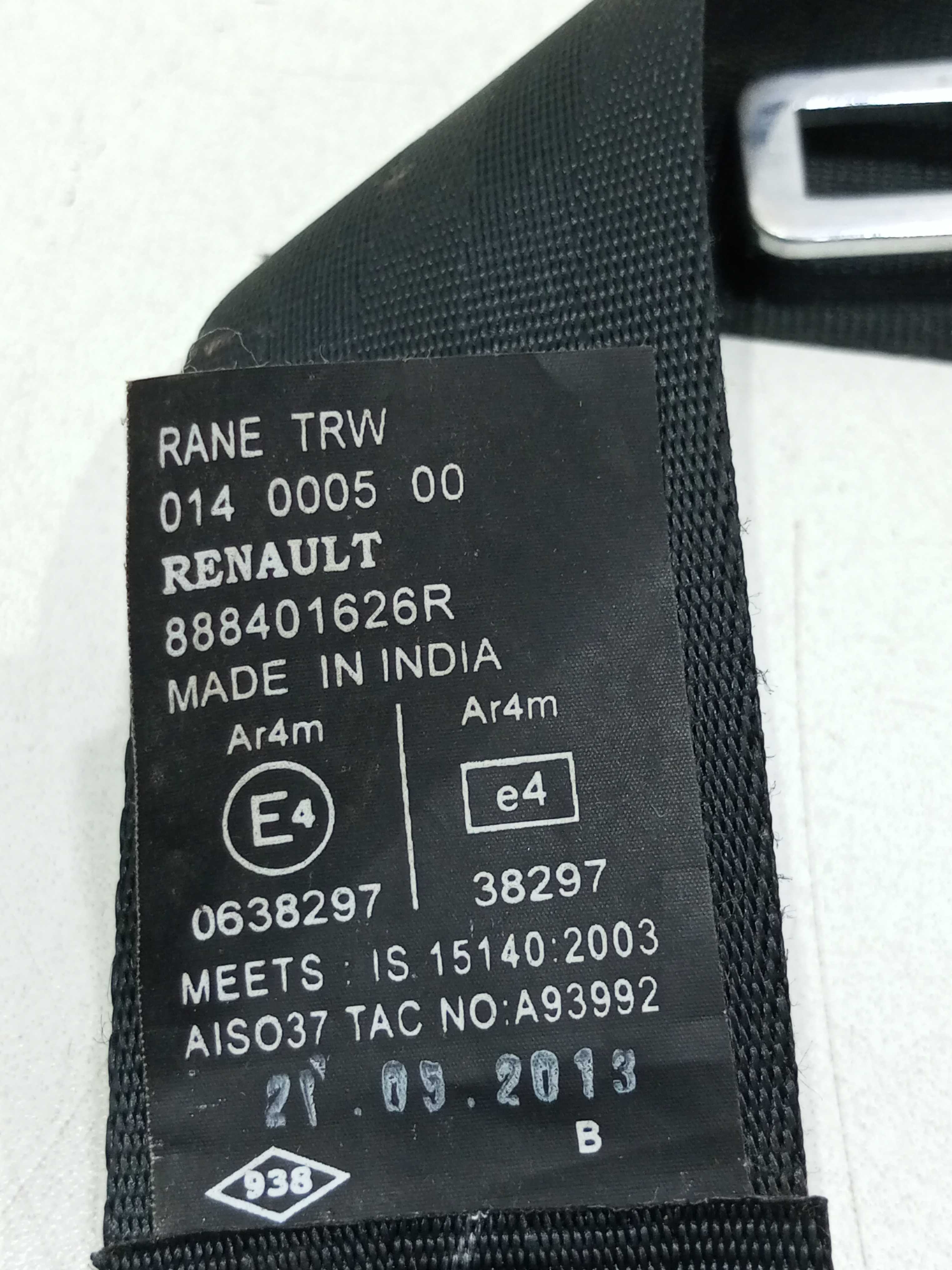 Cinto De Segurança Traseiro Esquerdo Renault Duster 2014 5