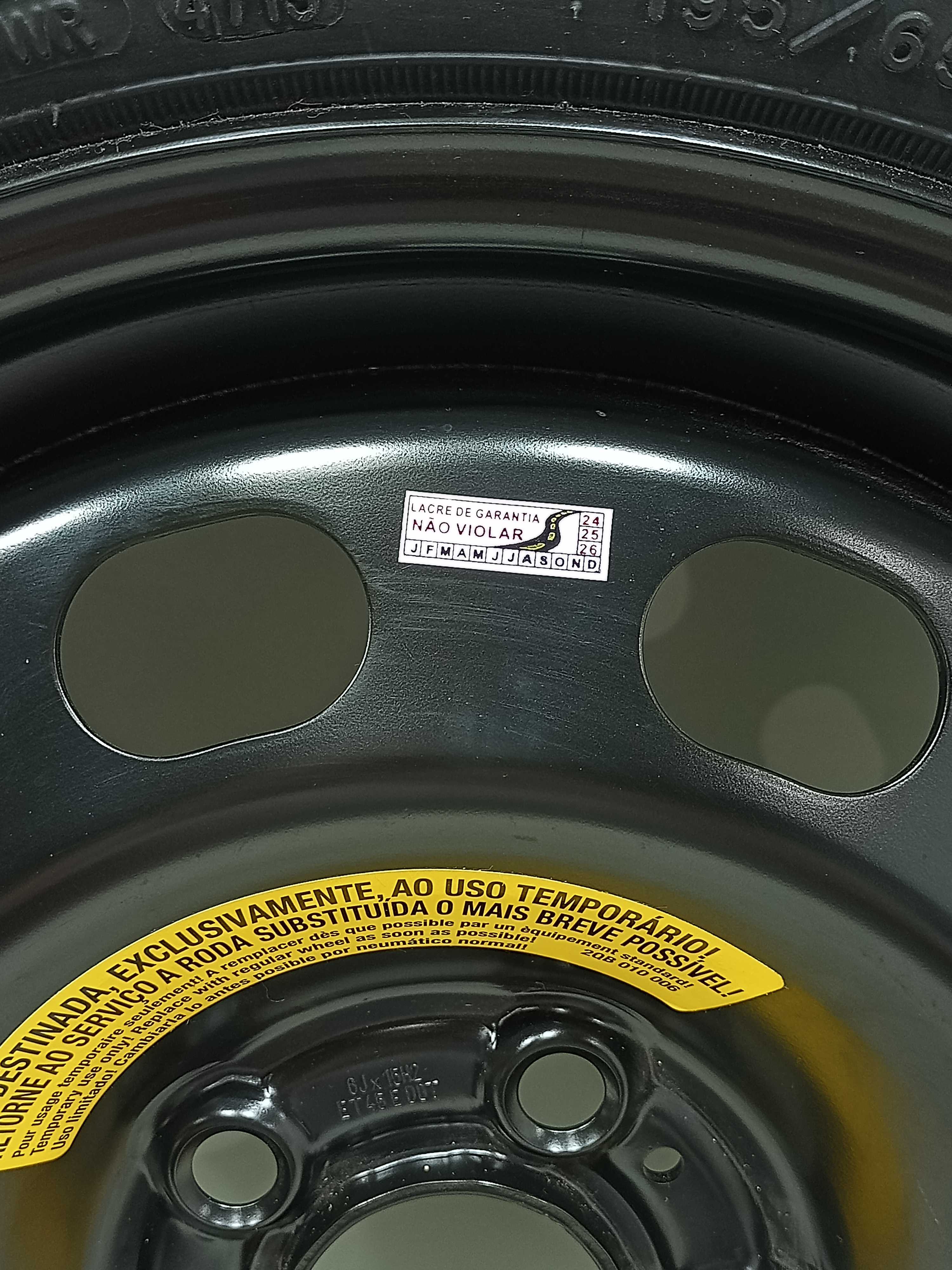 Estepe Aro 15 Volkswagen T-cross Tsi 2020 195/65r15 Preto 3
