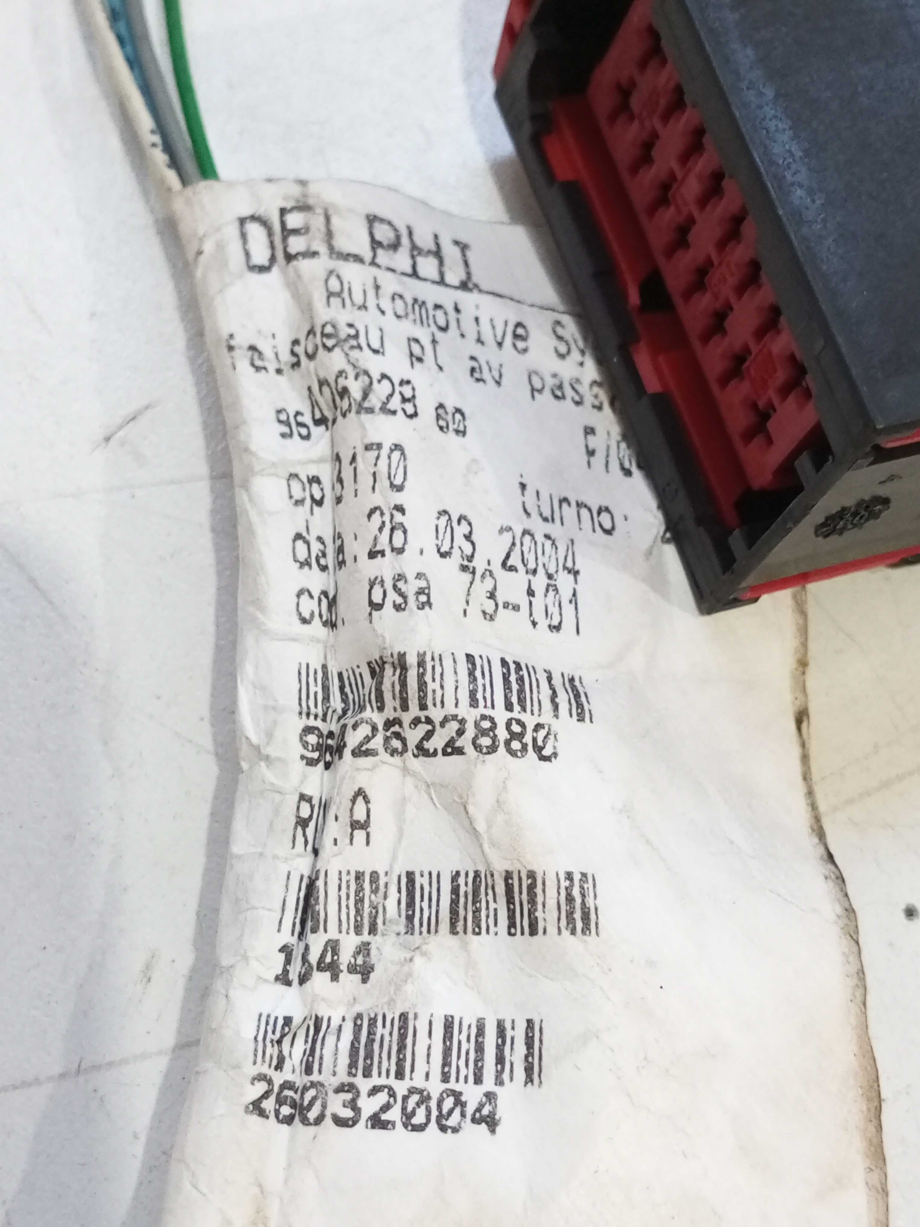 Chicote Porta Dianteira Direita Peugeot 307 2.0 2004 Rallye 4