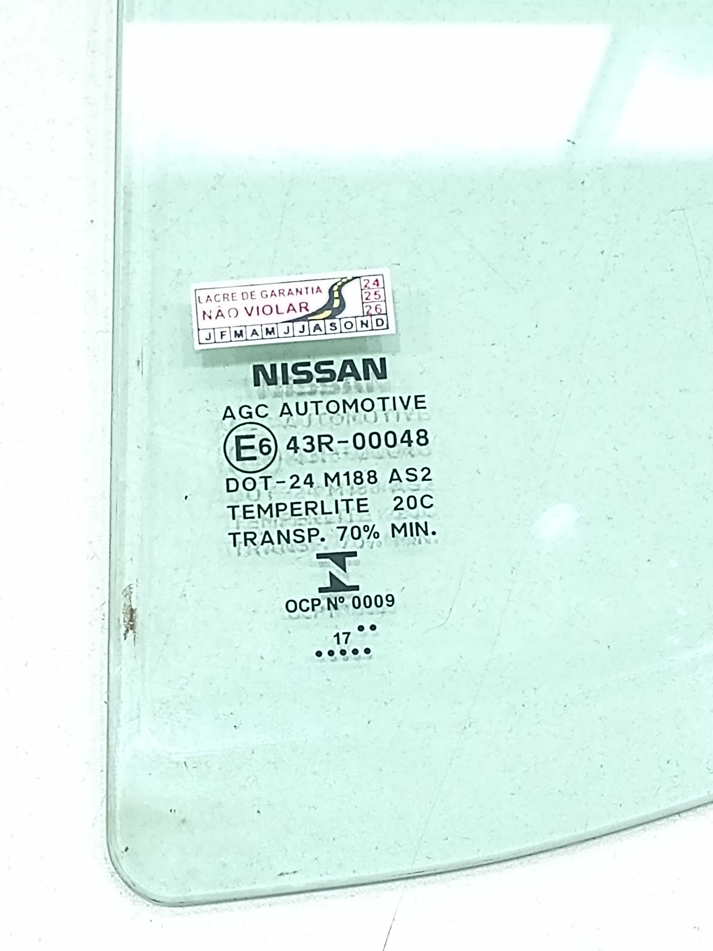 Vidro Fixo Traseiro Esquerdo Nissan Versa 2019 2