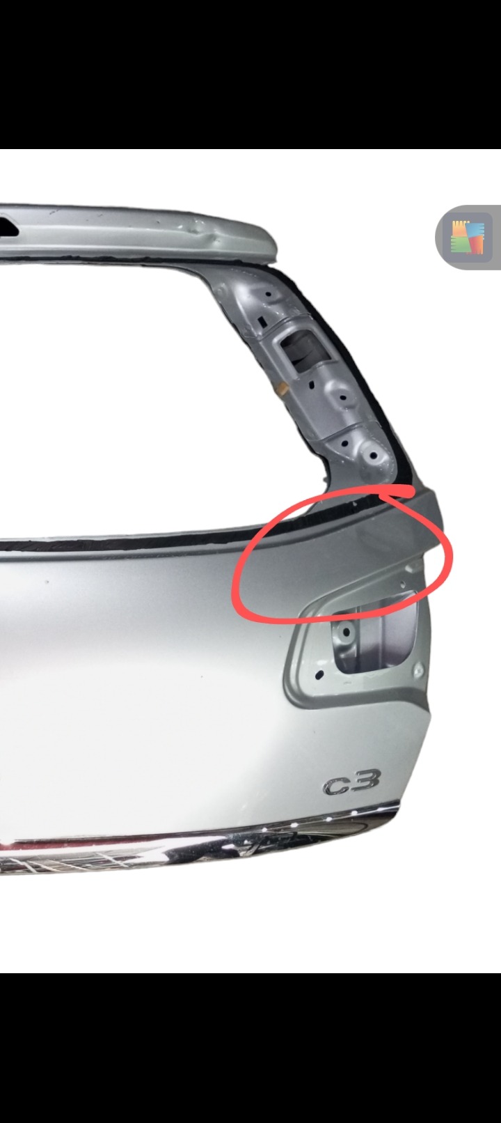 Tampa Traseira Citroen C3 1.6 2014 Automático Prata 5