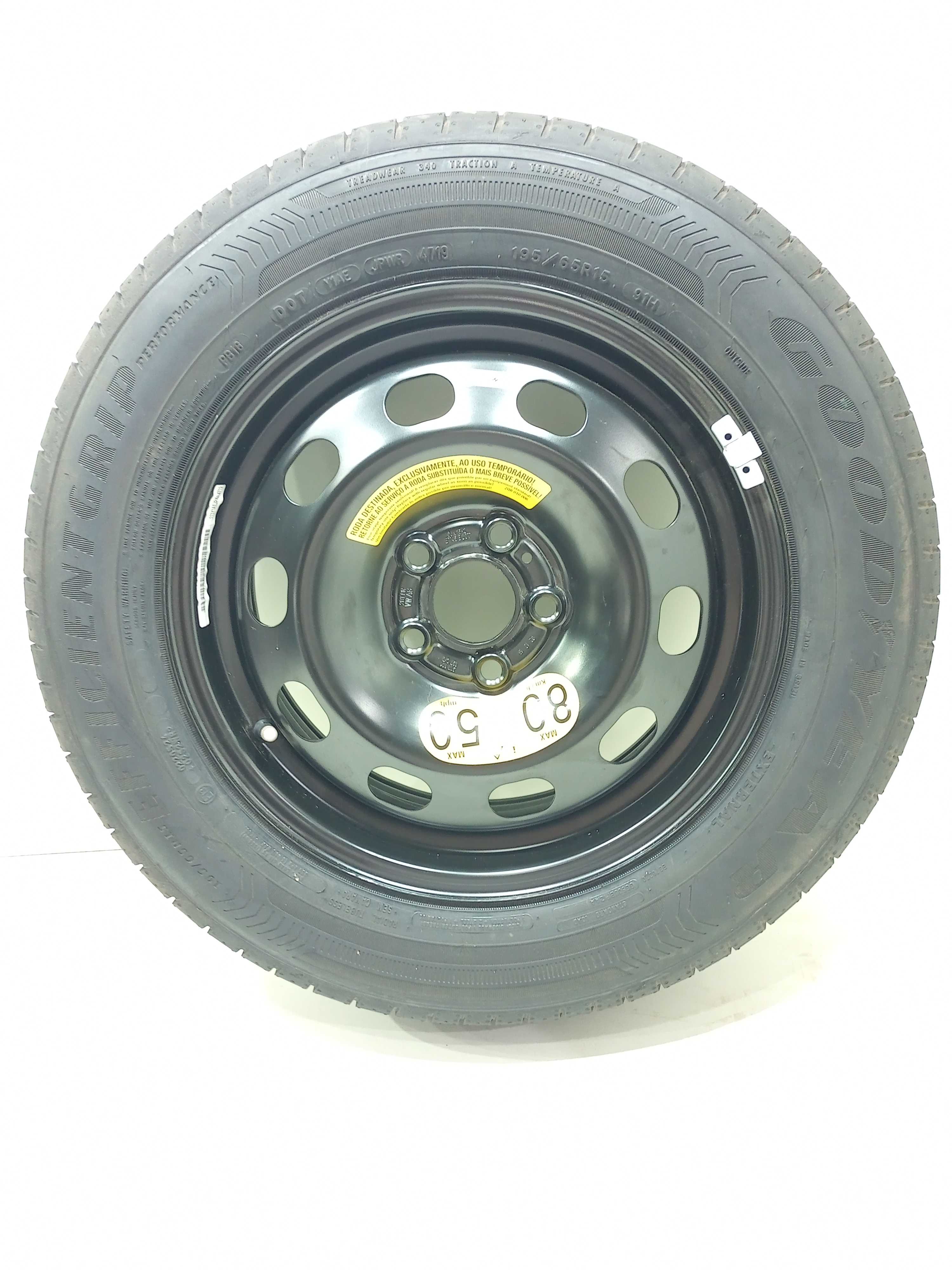 Estepe Aro 15 Volkswagen T-cross Tsi 2020 195/65r15 Preto 7