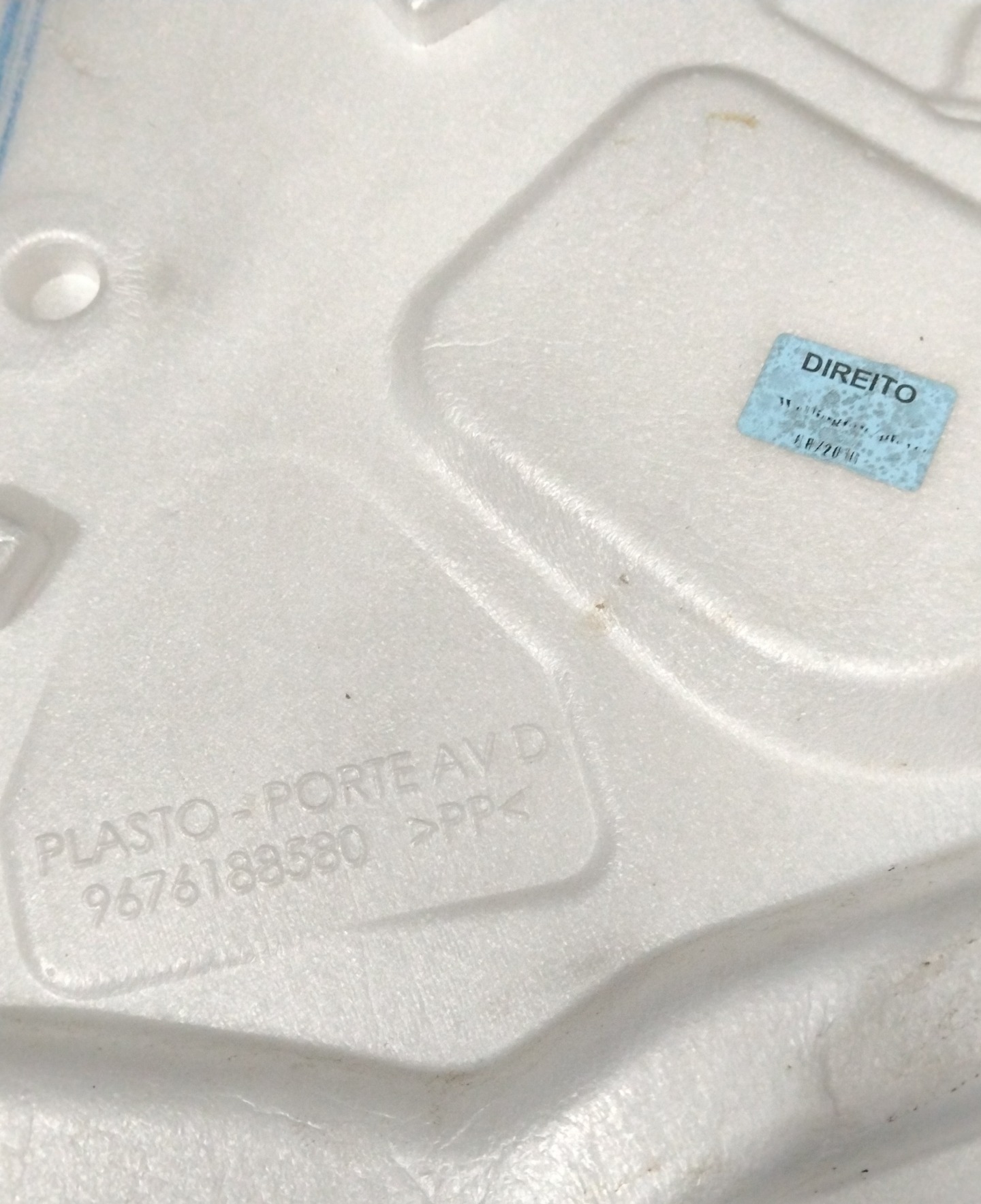 Forro Isopor Porta Diant Direita C3 2016 9676188580 3