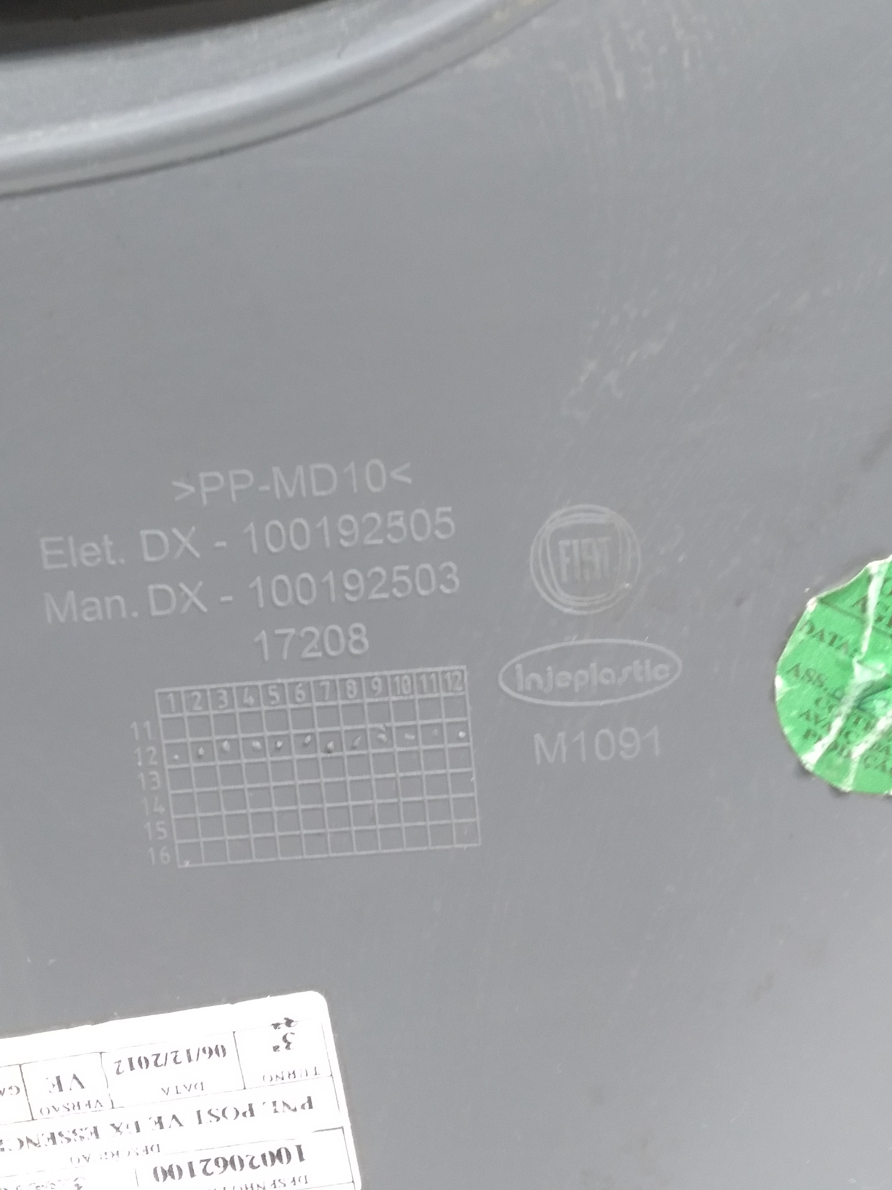 Forro Porta Traseira Direita Fiat Grand Siena Essence 2013 3