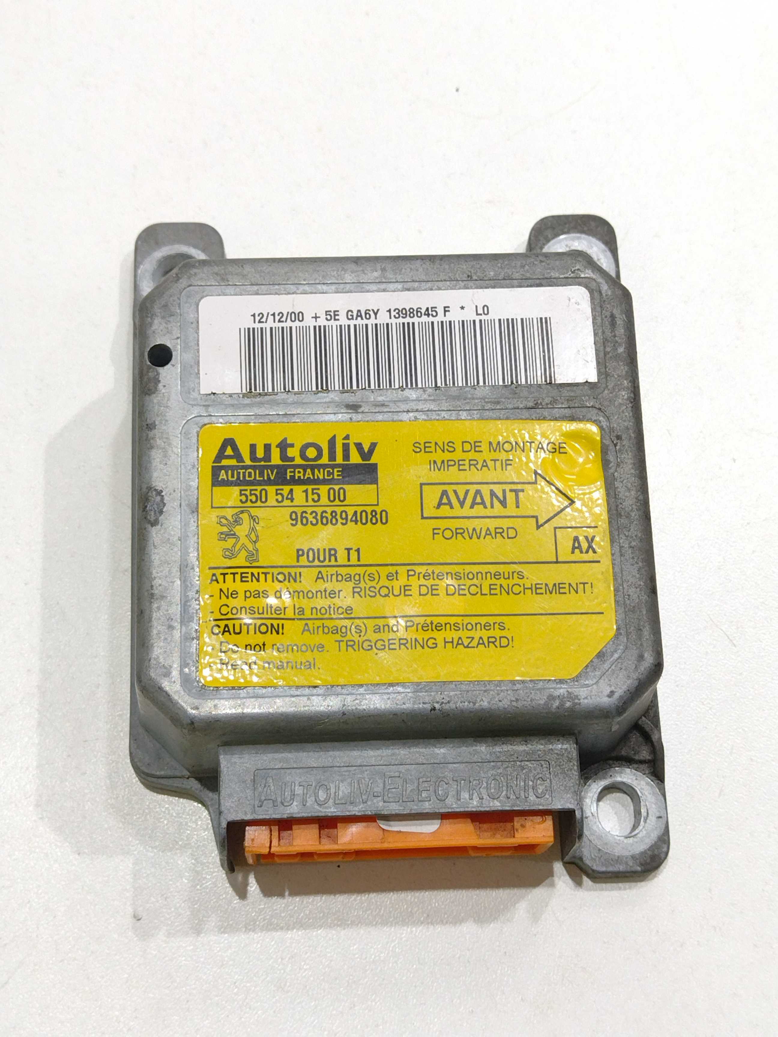 Módulo Airbag Peugeot 206 2001 1.6