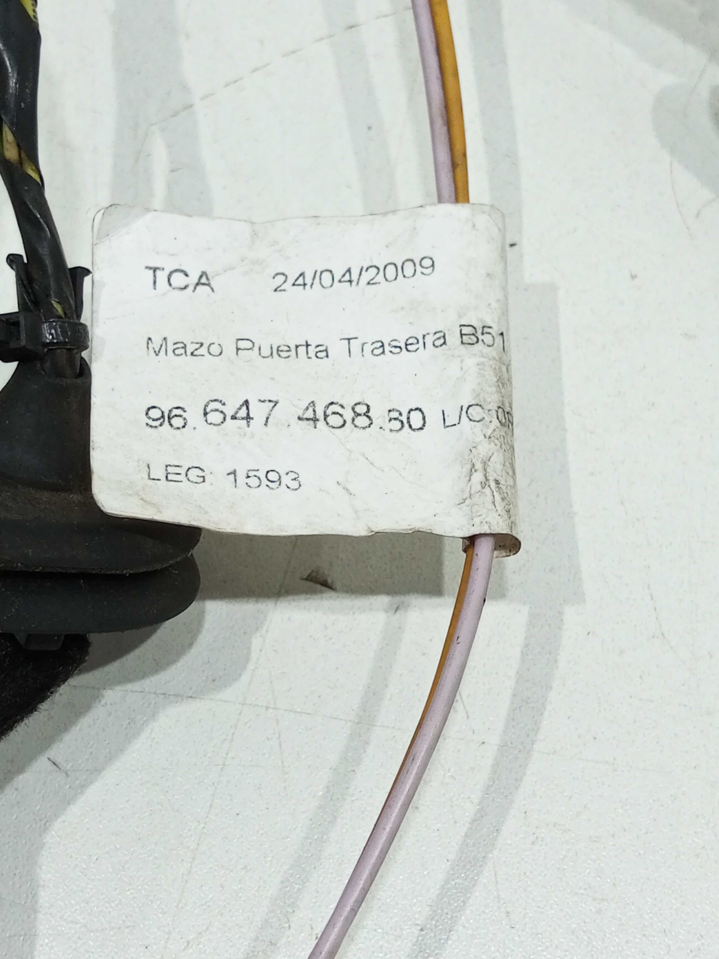 Chicote Porta Traseira Esquerda Citroen C4 2012 4