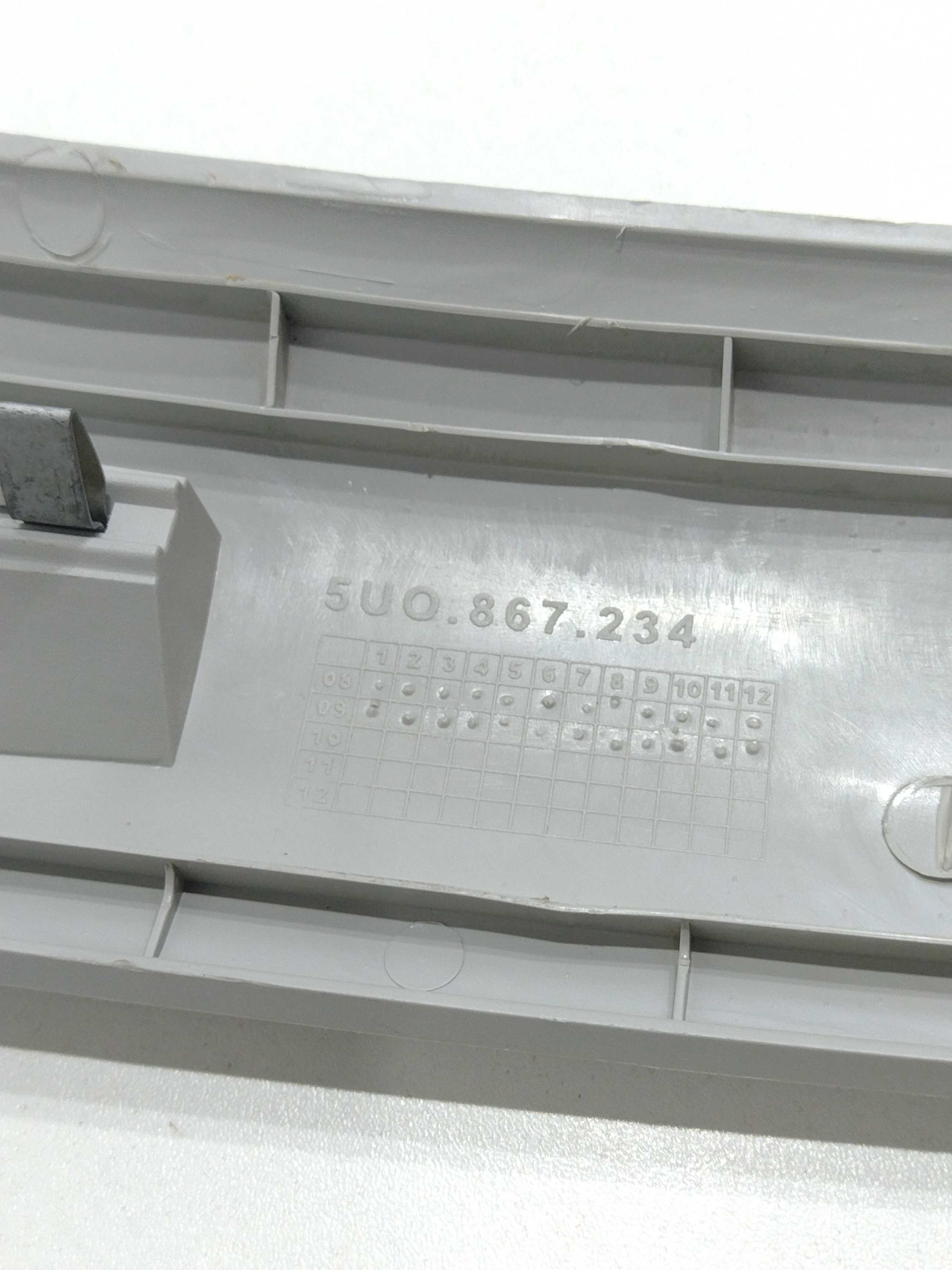Moldura Coluna Parabrisa Direito Gol G5 Vw 2009 Orig Cinza Claro 6