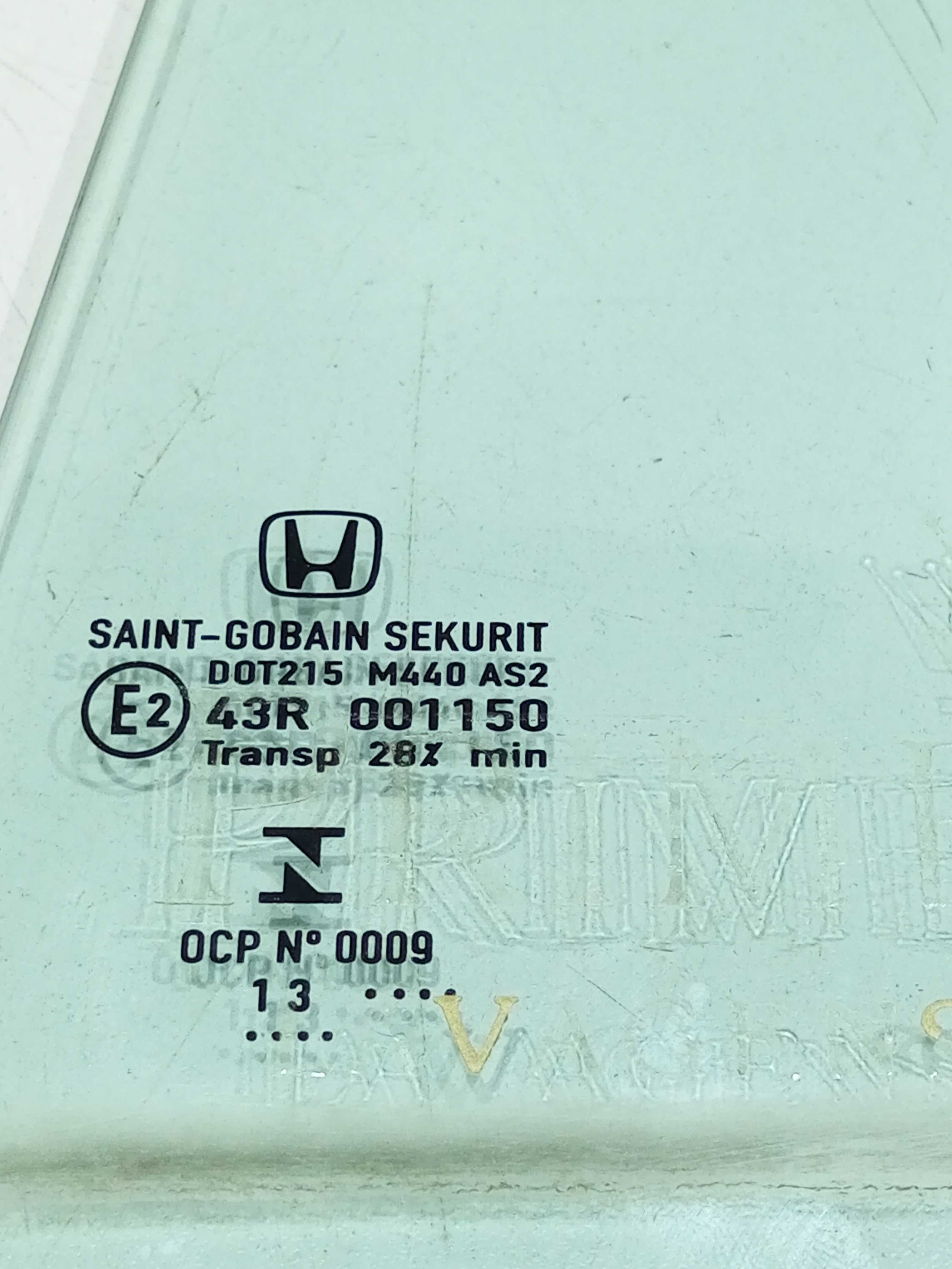 Vidro Fixo Porta Traseira Esquerda Honda Civic 2014 2