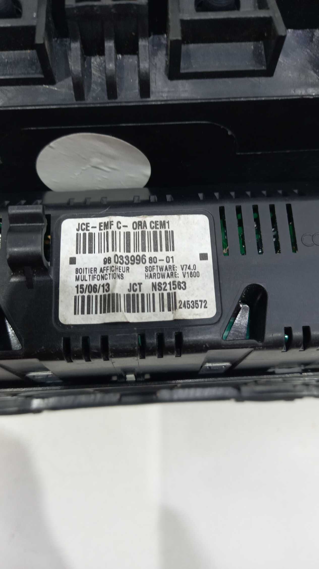 Computador De Bordo Com Moldura Peugeot 308 2014 6