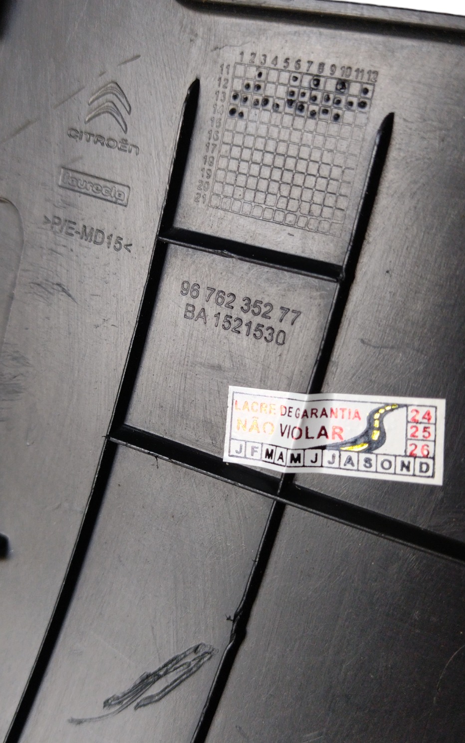 Tampa Inferior Painel Esquerdo C3 Tendance 2015 9676235277 5