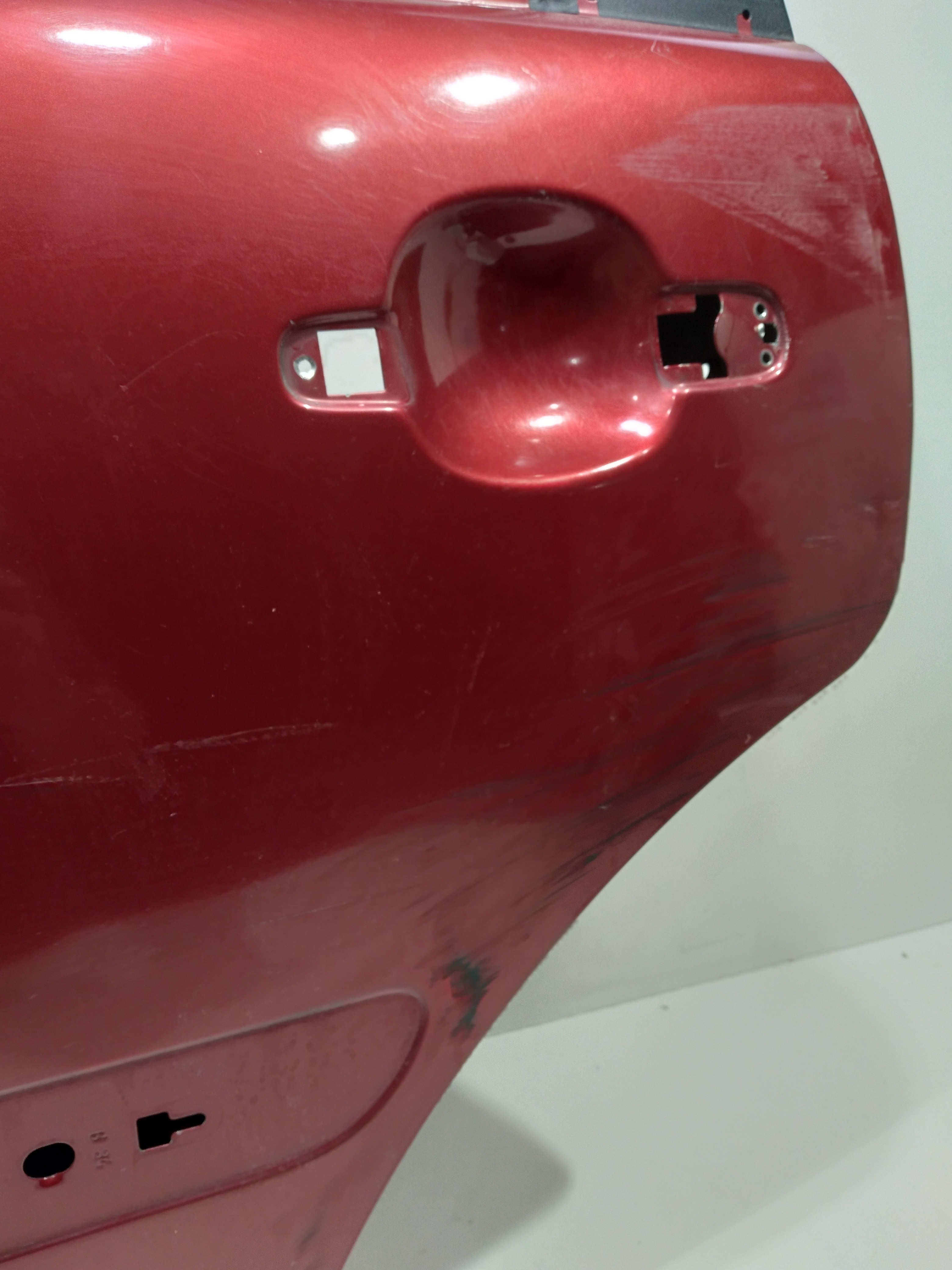 Porta Traseira Esquerda Citroën C3 Glx 1.4 8v 2011 Traseira Esquerdo Vermelho 2