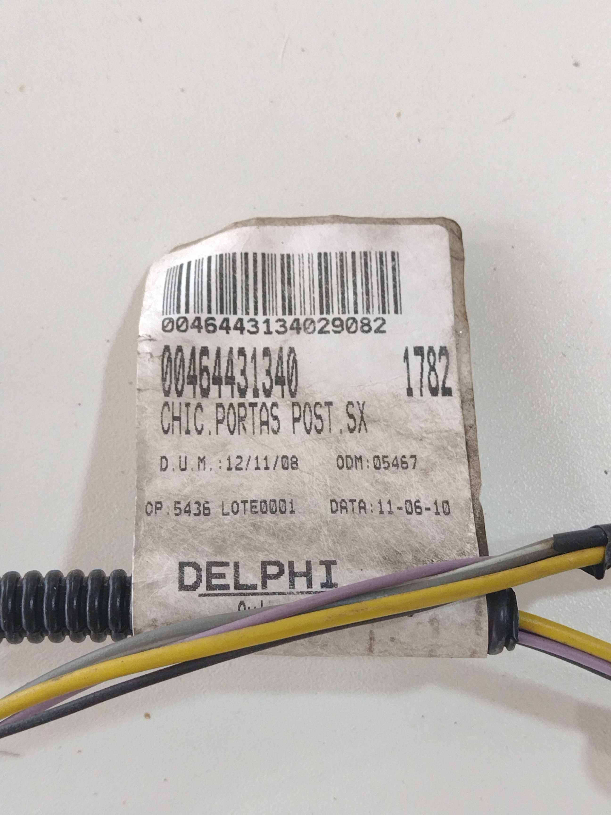 Chicote Porta Traseira Esquerda Siena Fire 2011 Orig J 4