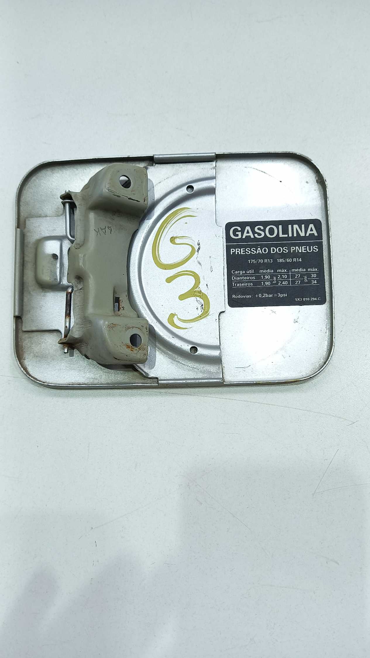 Portinhola Prata Tanque De Combustível Gol G3 2000 2