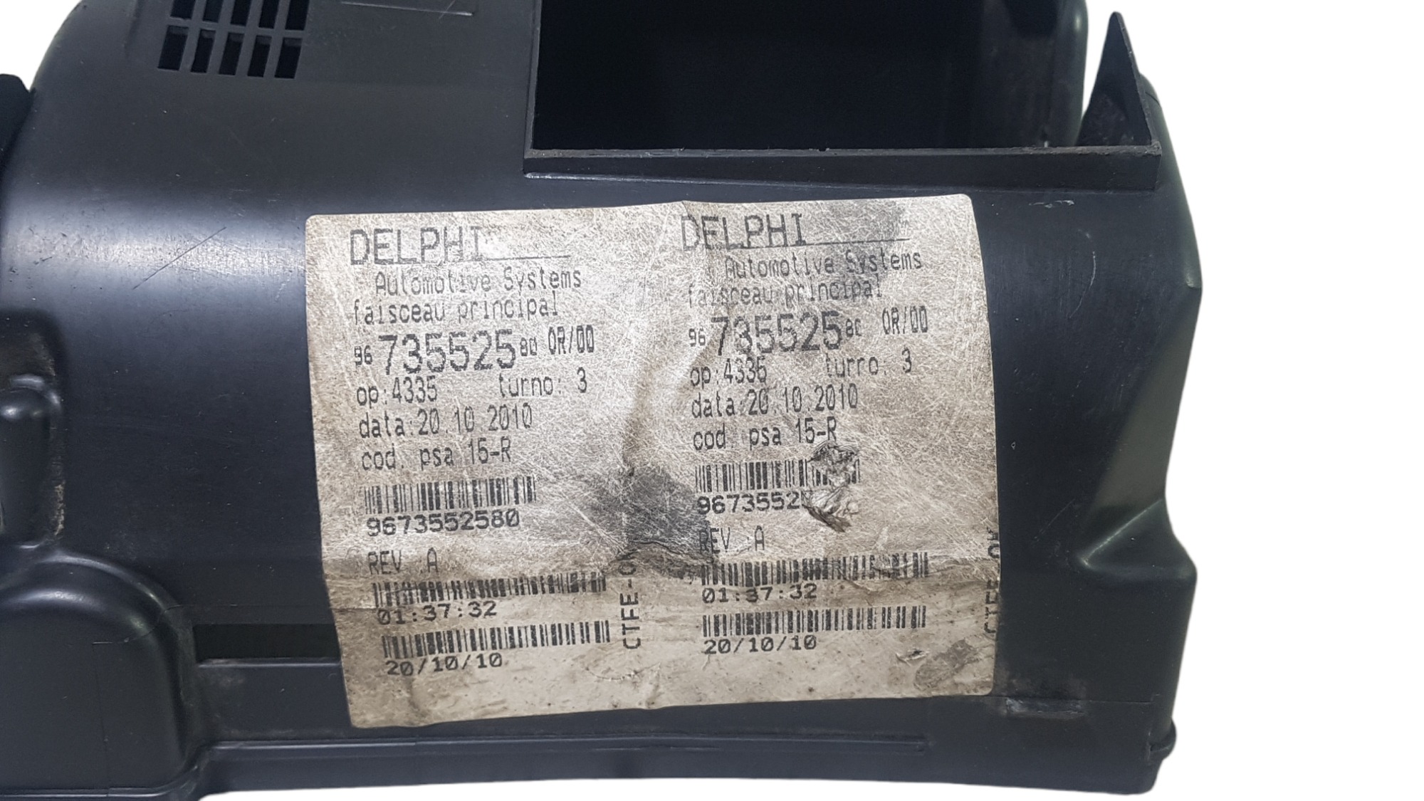 Suporte Caixa Fusível Peugeot 207 1.4 2009 9647804580 5