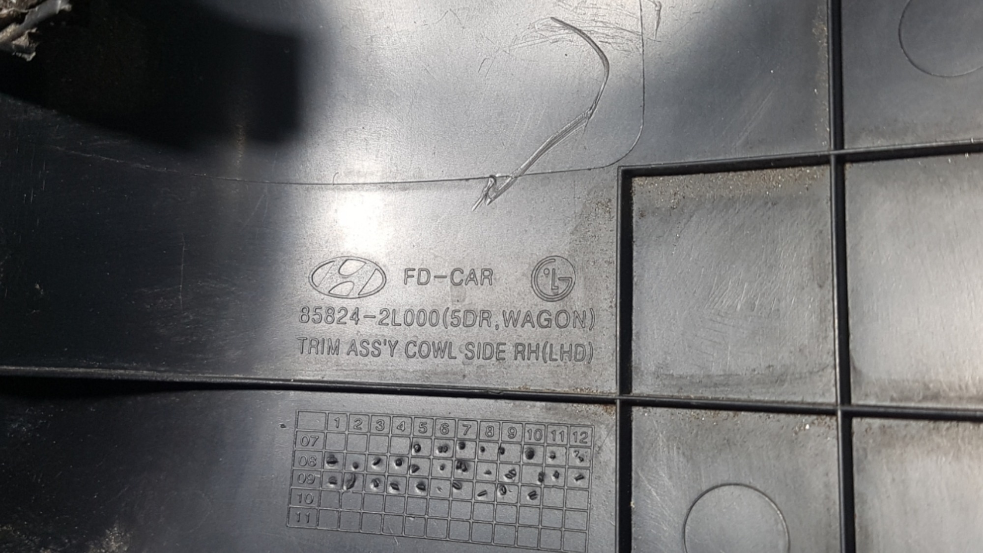 Acabamento Soleira Dianteira Direita Hyundai I30 2009 2010 2 Preto 9