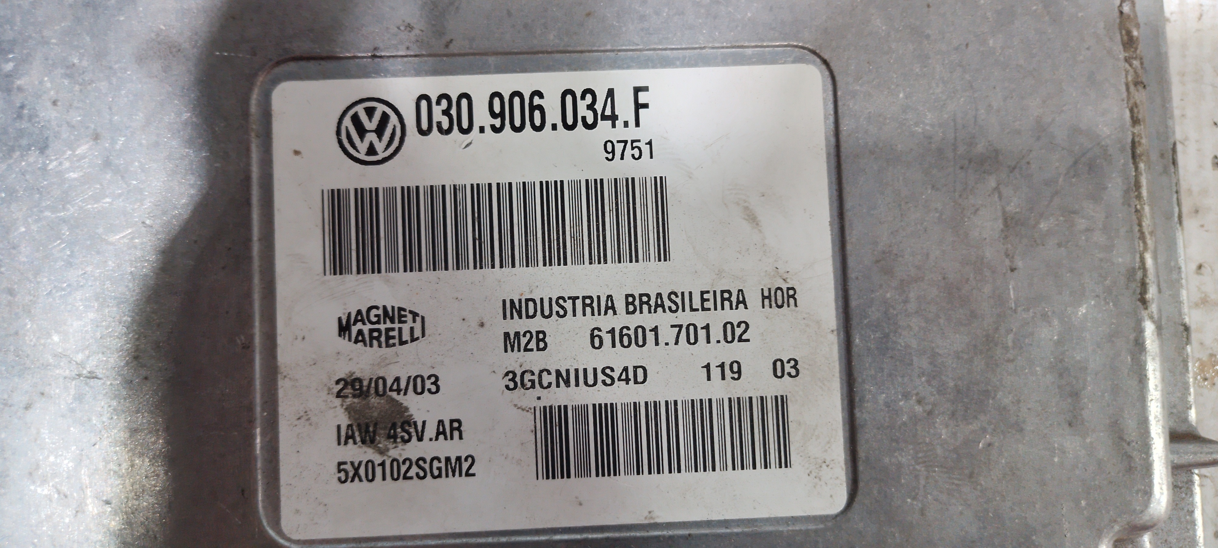 Modulo Injeção Volkswagen Gol 1.0 16v 7