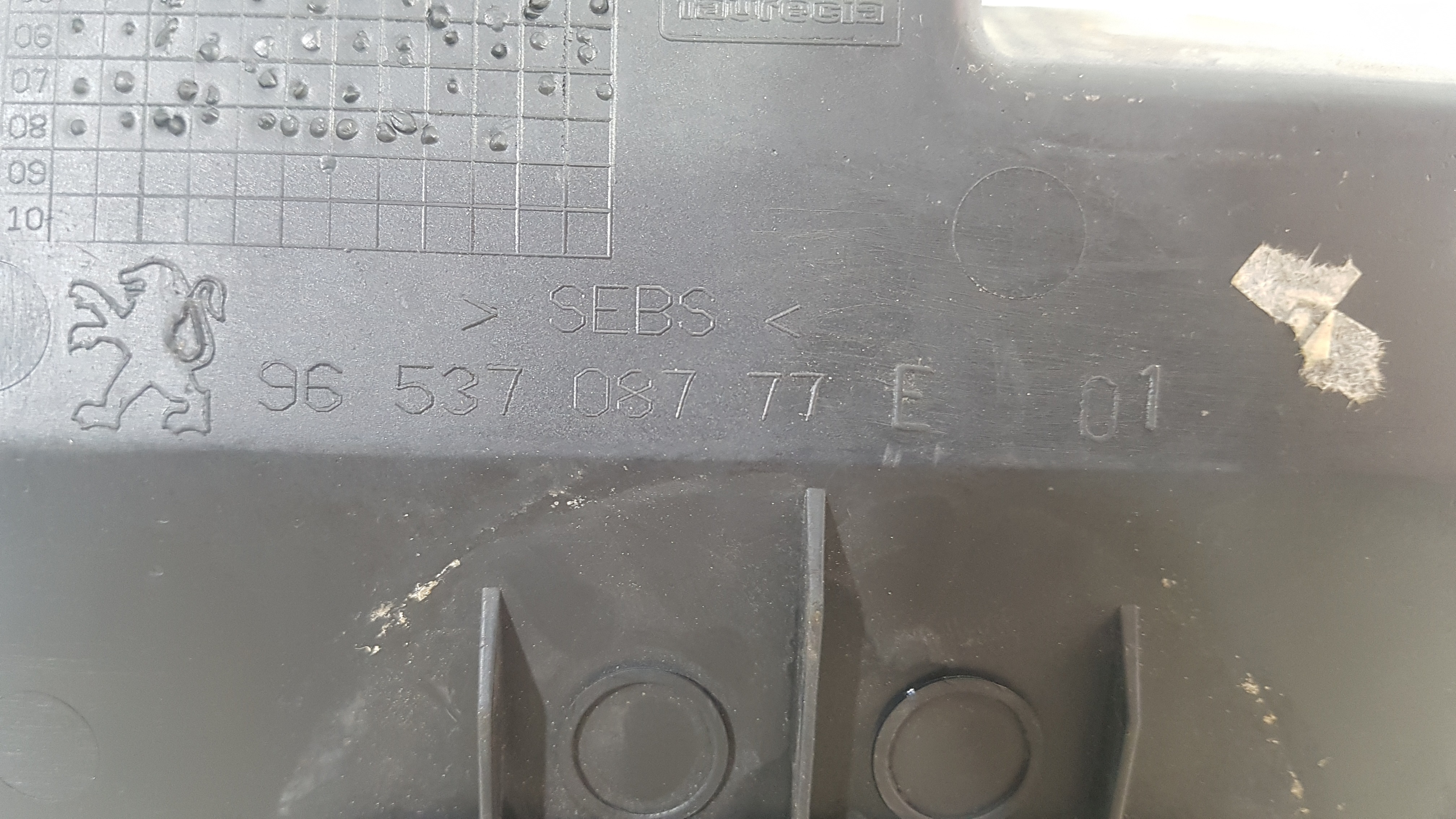 Acabamento Borracha Console Peugeot 307 2010 Original 5